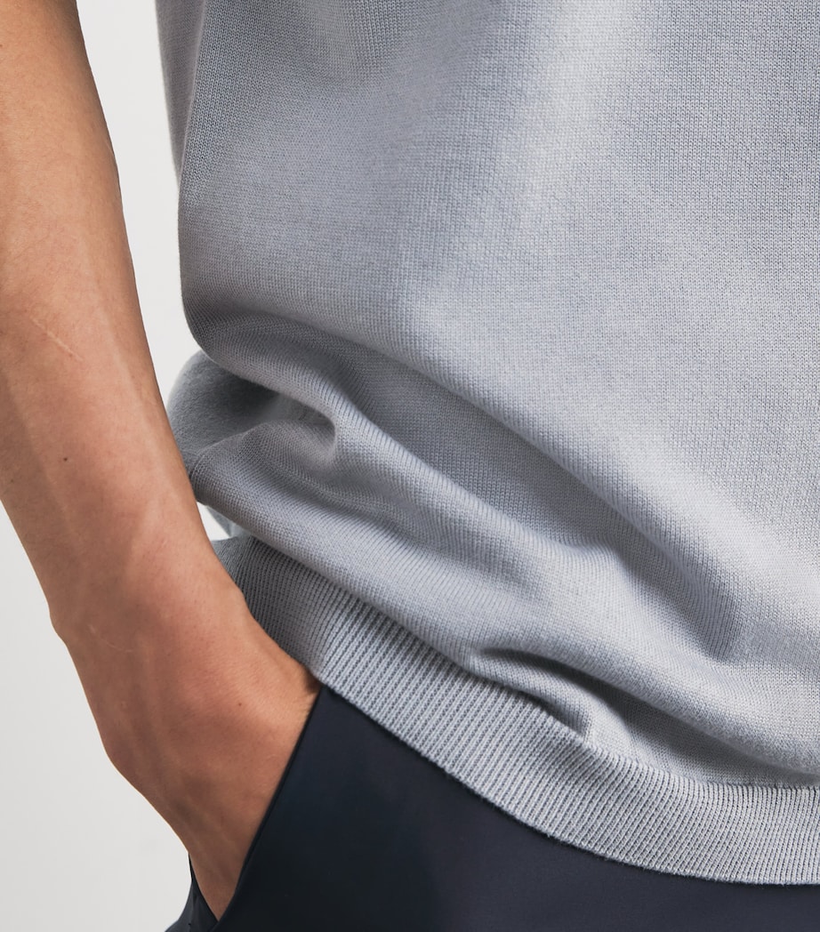 Cotton Short-Sleeve Ever-X Polo Shirt 026DARK GREY Image 6