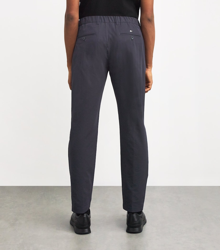 Seersucker Drawstring Trousers 9200BLU NAVY Image 4