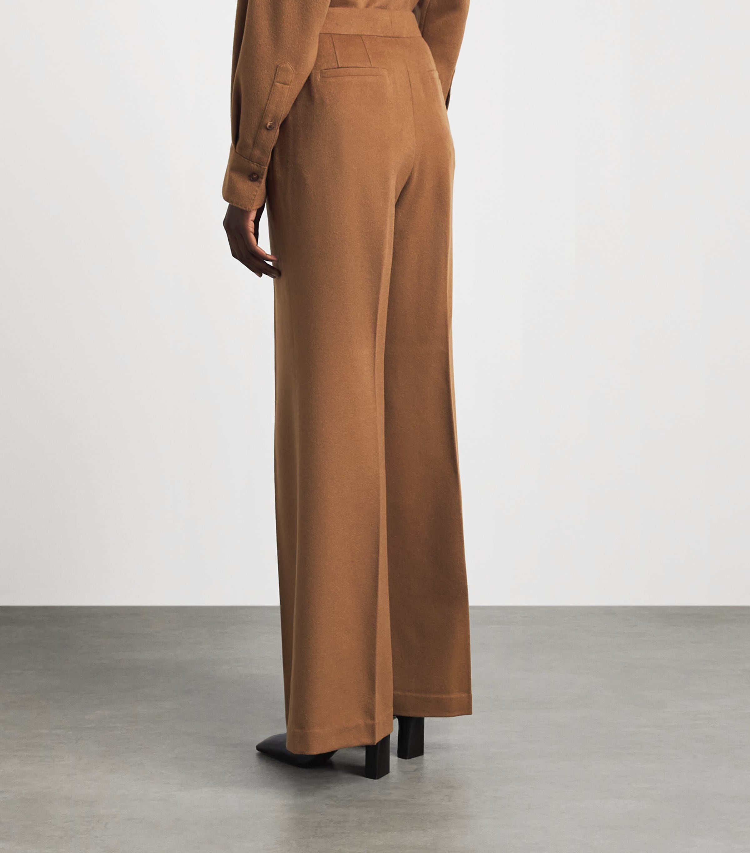 Lafayette 148 Womens Camel Hair Lafayette Straight Trousers Vicuna Image 5