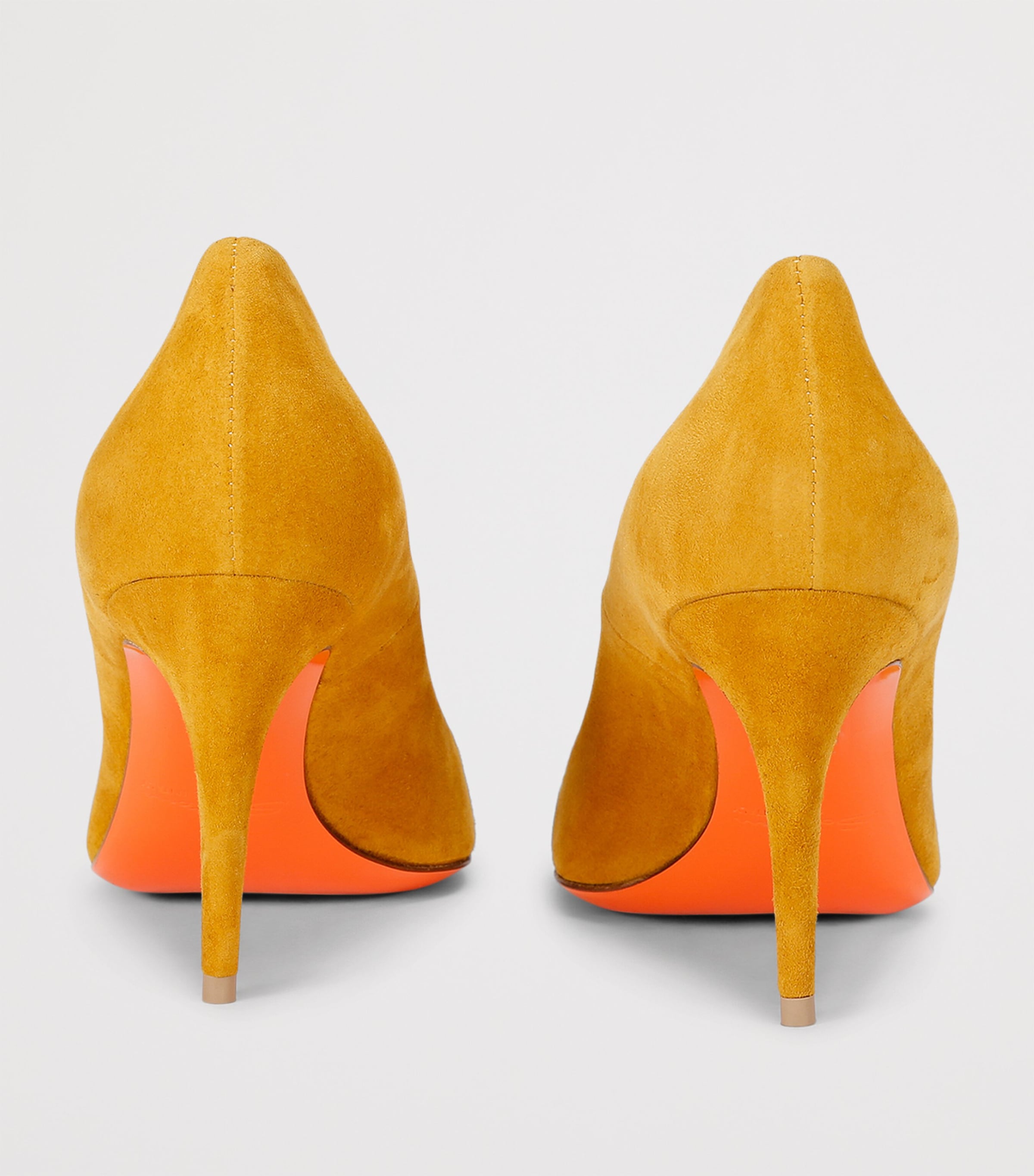 Suede Sibille Heeled Pumps 85 YELLOW Image 2