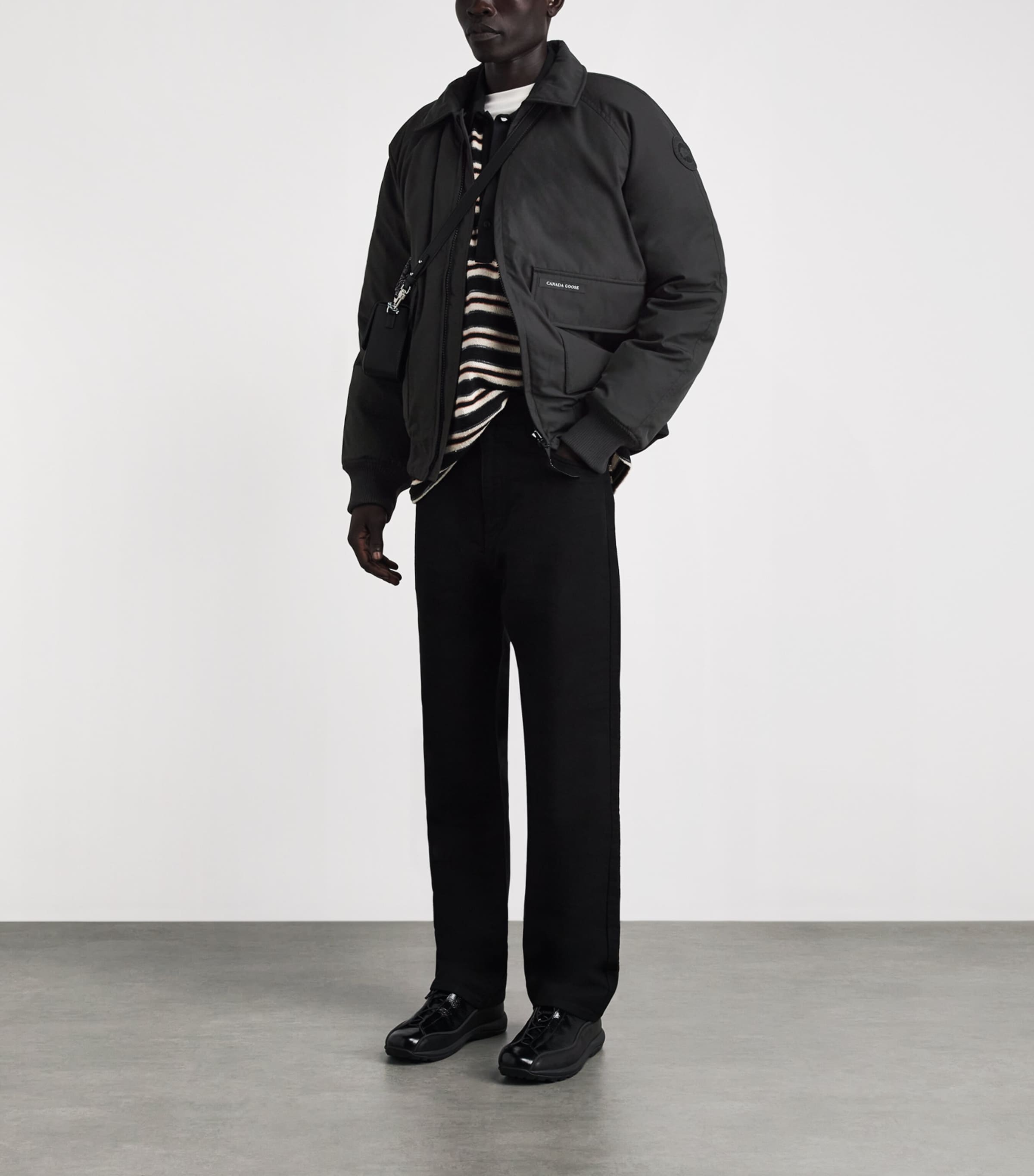Canada Goose Mens Down Mimico Bomber Jacket Black Image 2