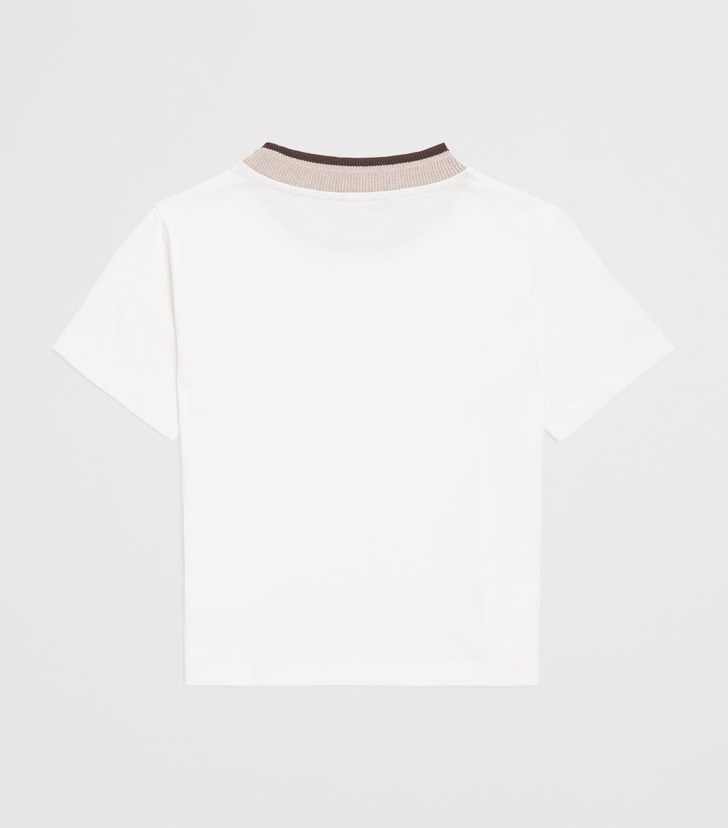 Eleventy Kids Cotton Logo T-Shirt (2-16 Years) Ivory Image 2