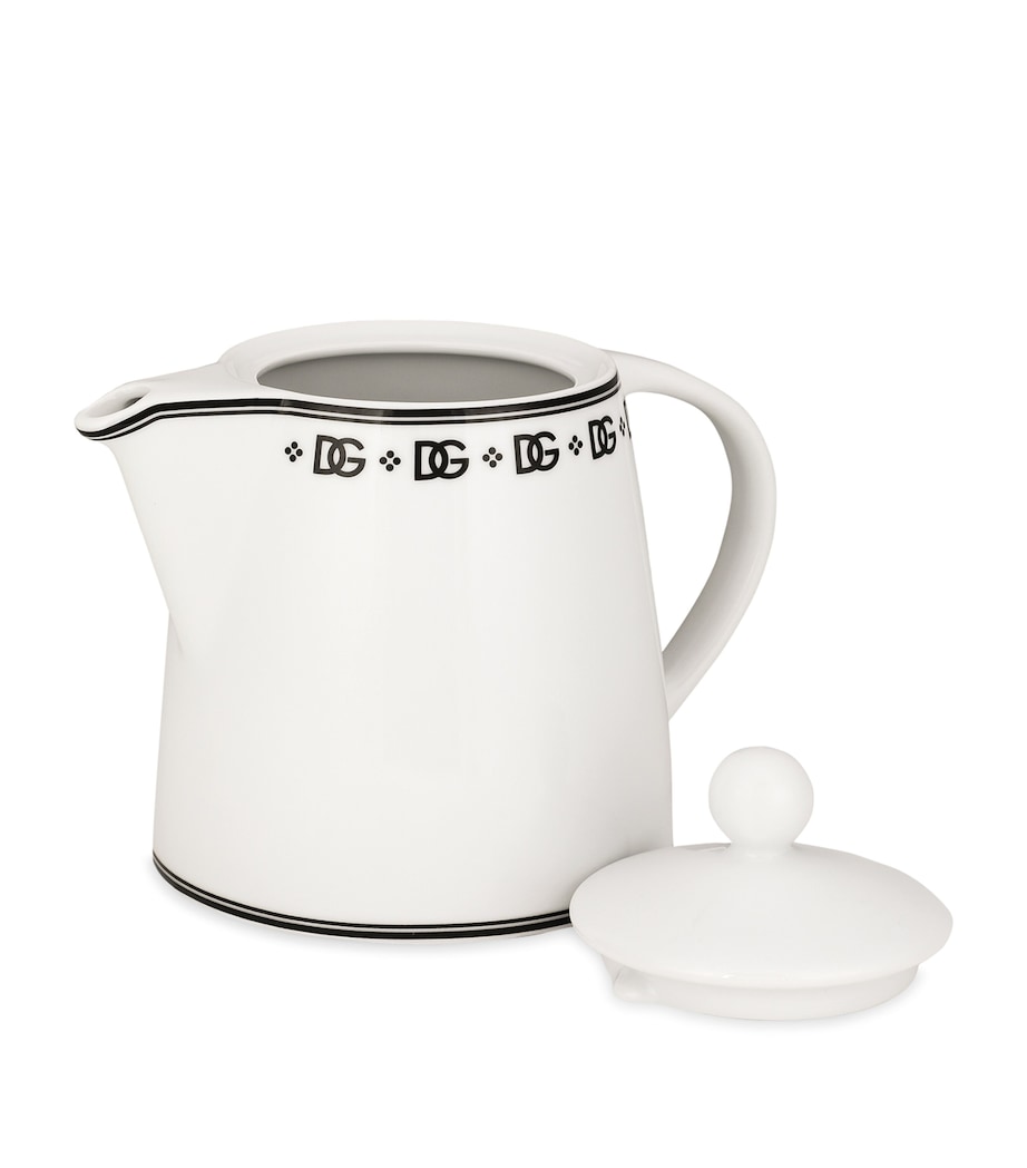 Porcelain DG Logo Teapot U0082-DG LOGO BORDO Image 4