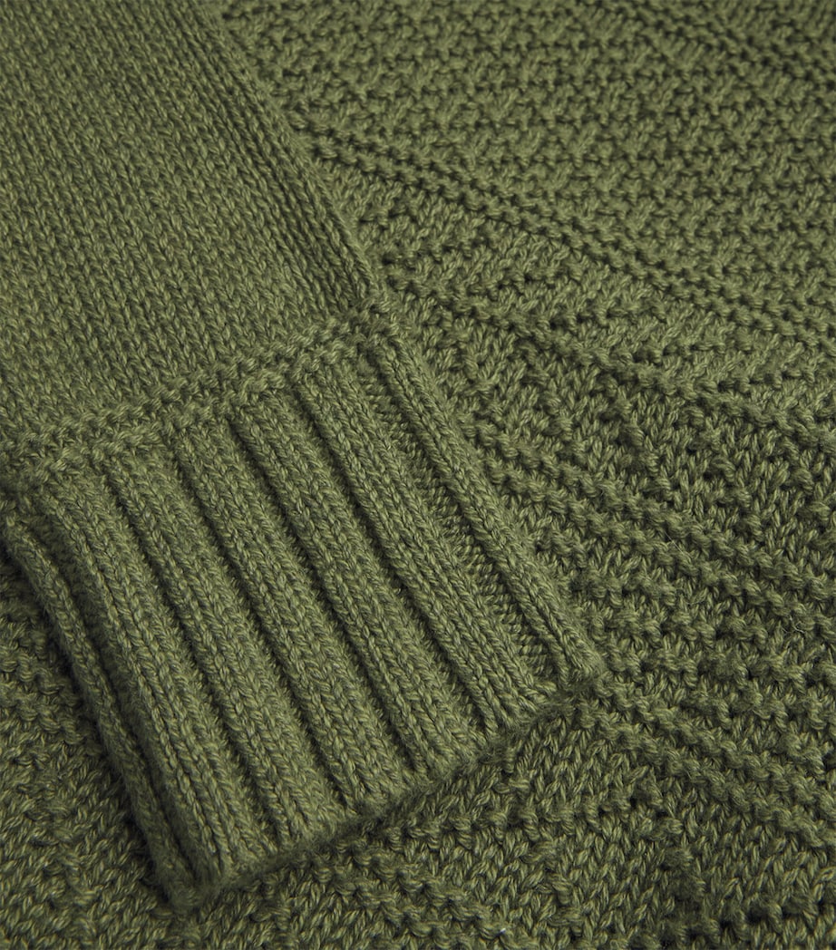 Polo Ralph Lauren Mens Linen-Cotton Sweater Olive Image 5