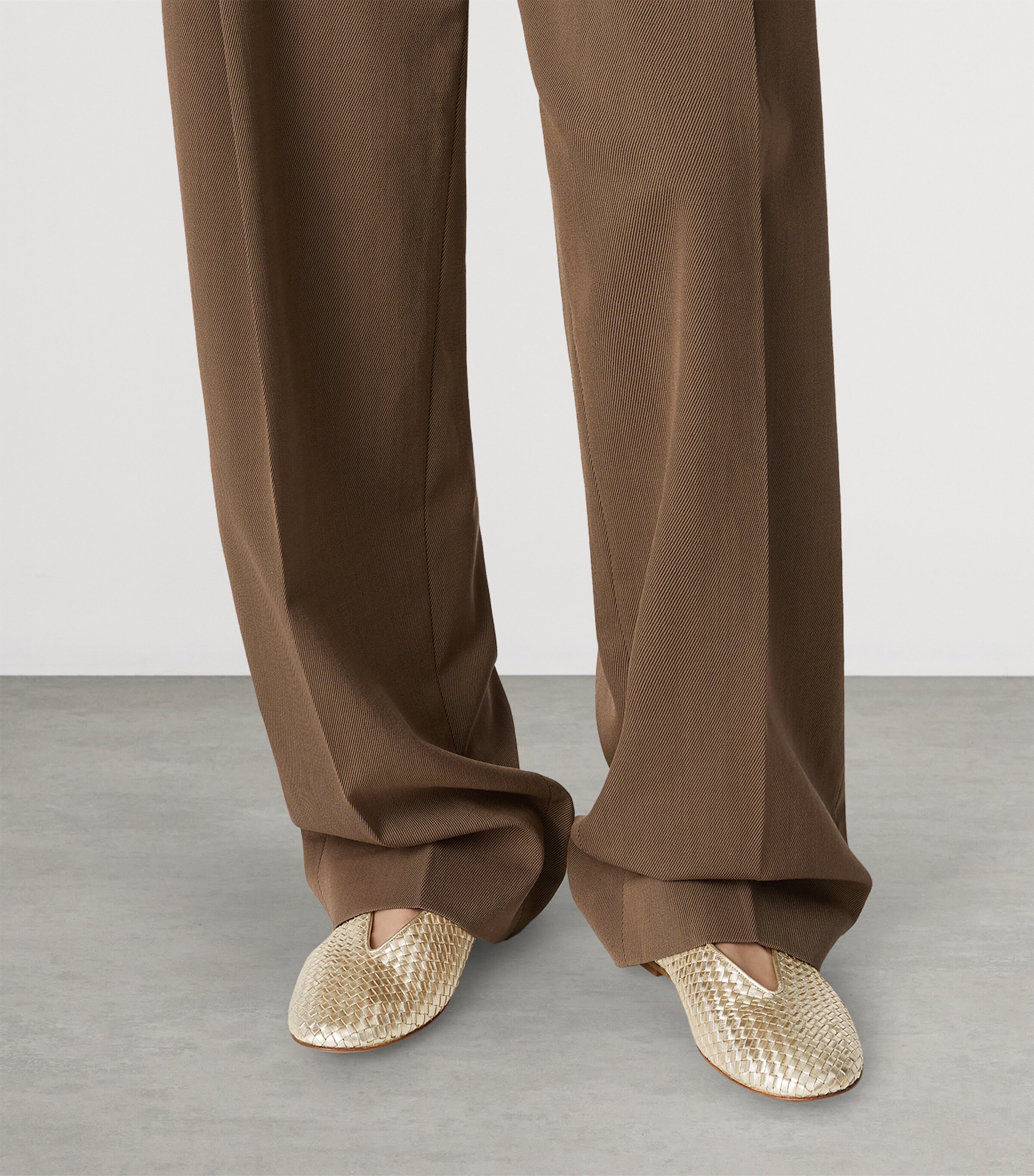 Metallic Leather Rosa Ballet Flats 1561 Image 2