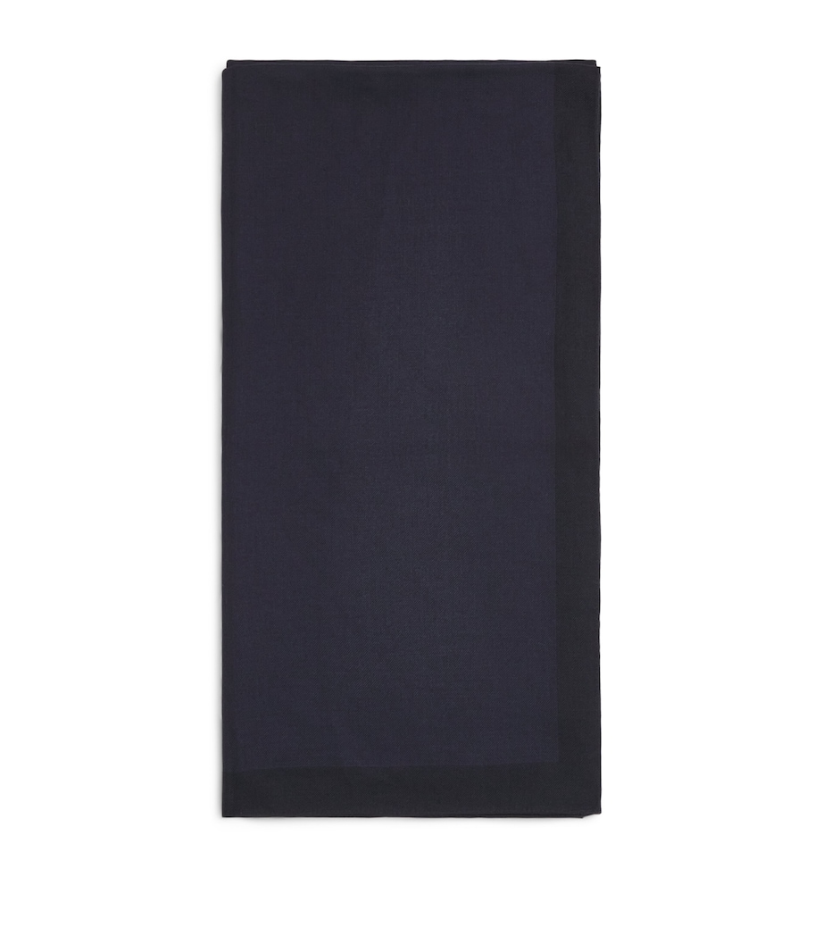 Colombo Cashmere-Silk Stole Dark Blue Image 1