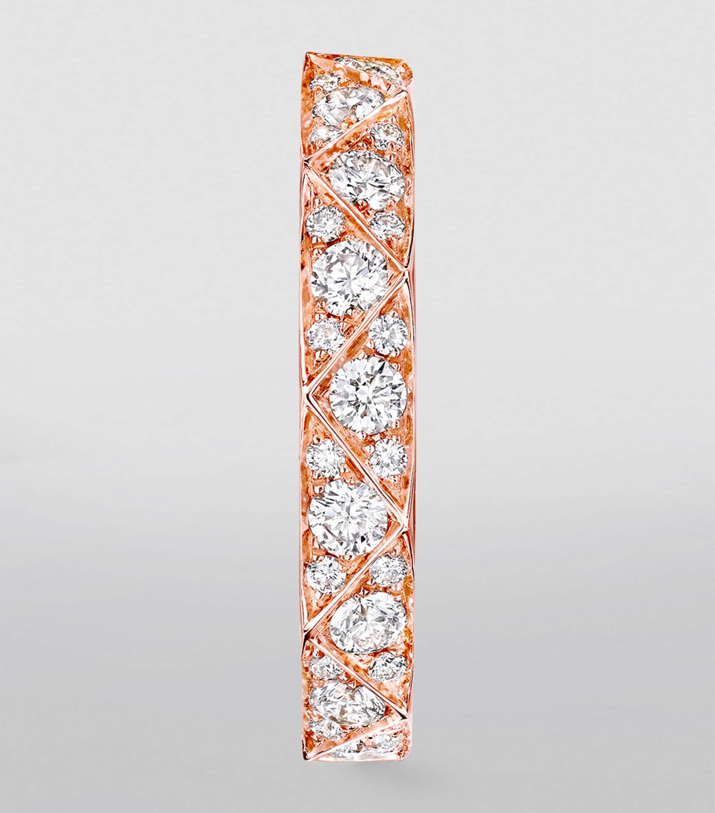 Rose Gold and Diamond LG Signature Ring ROSE GOLD Image 2