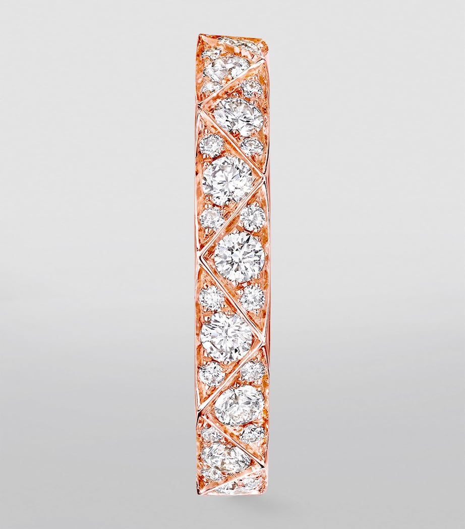 Rose Gold and Diamond LG Signature Ring ROSE GOLD Image 2