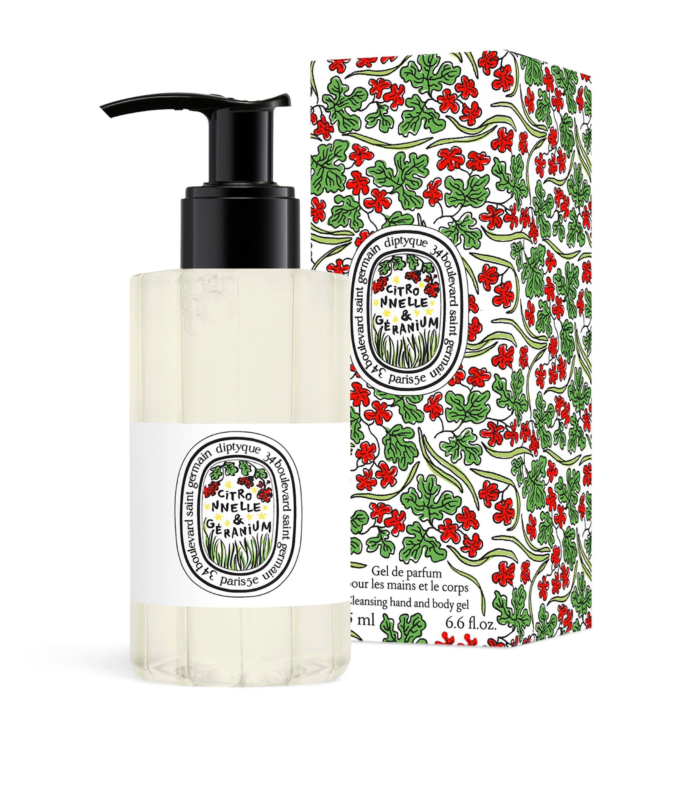 Diptyque Citronelle & Geranium Hand and Body Gel (200ml) Image 2