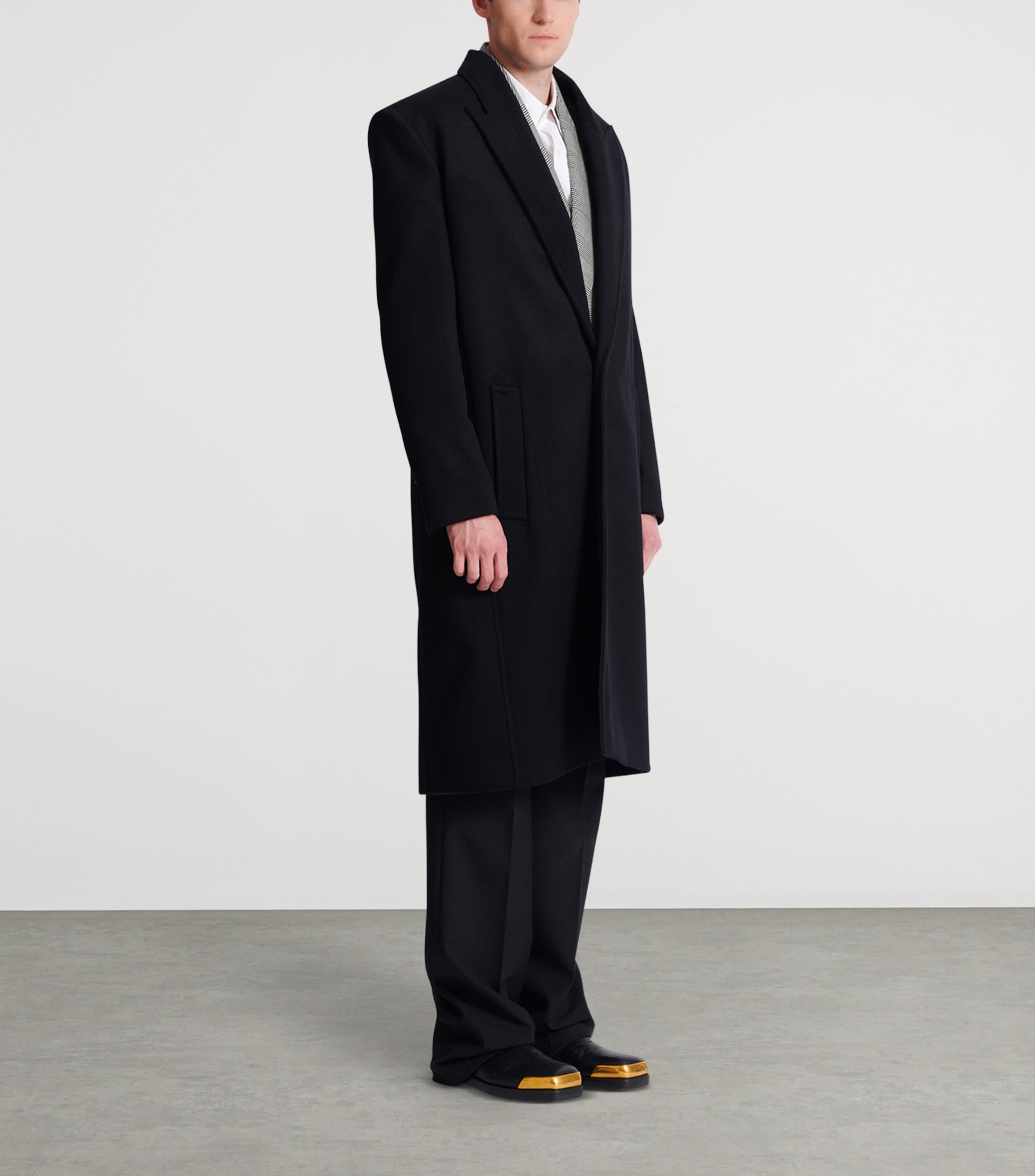 Wool-Cashmere Overcoat 0PA NOIR Image 2