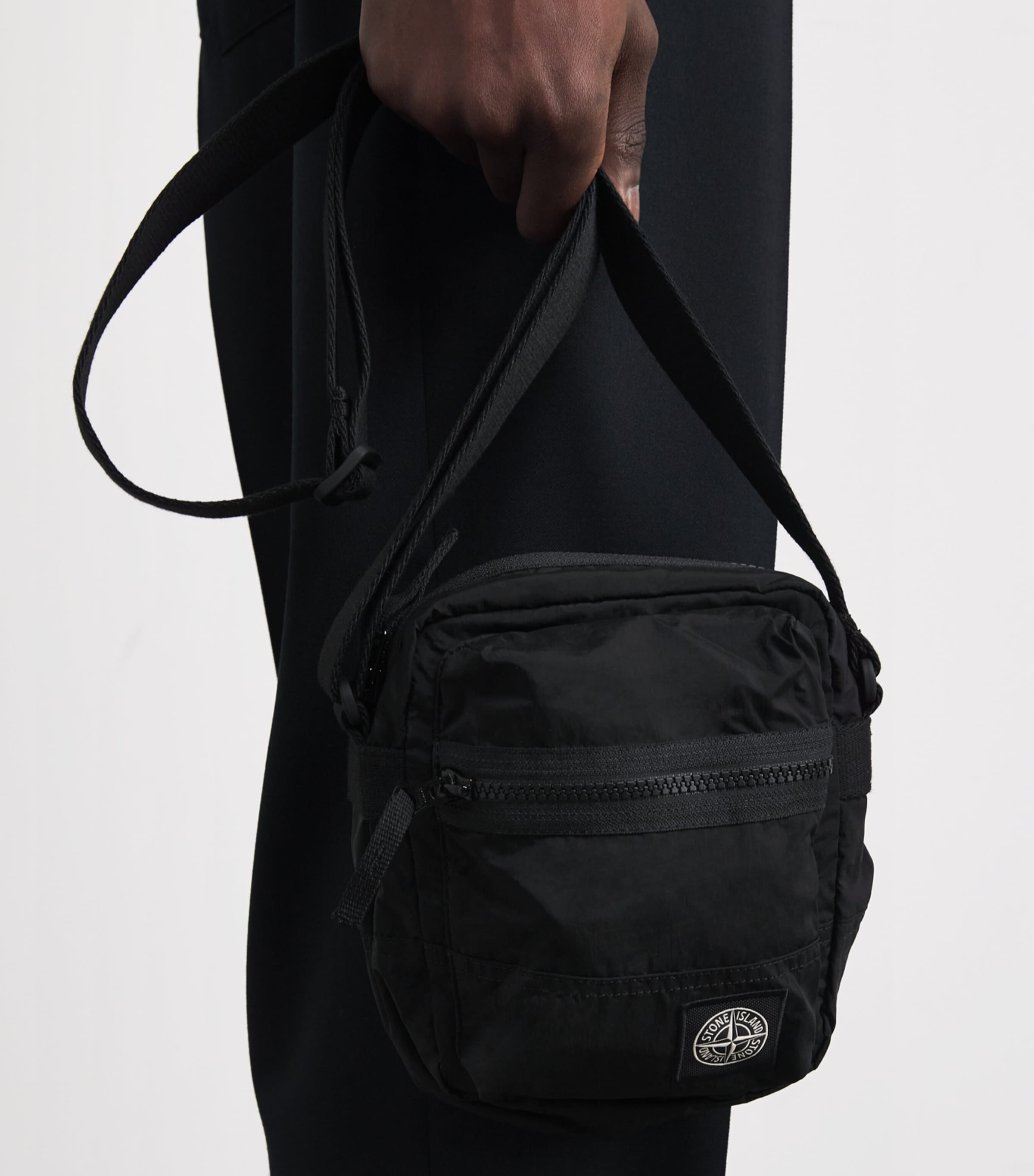 Stone Island Coated-Nylon Logo Cross-Body Bag Image 5