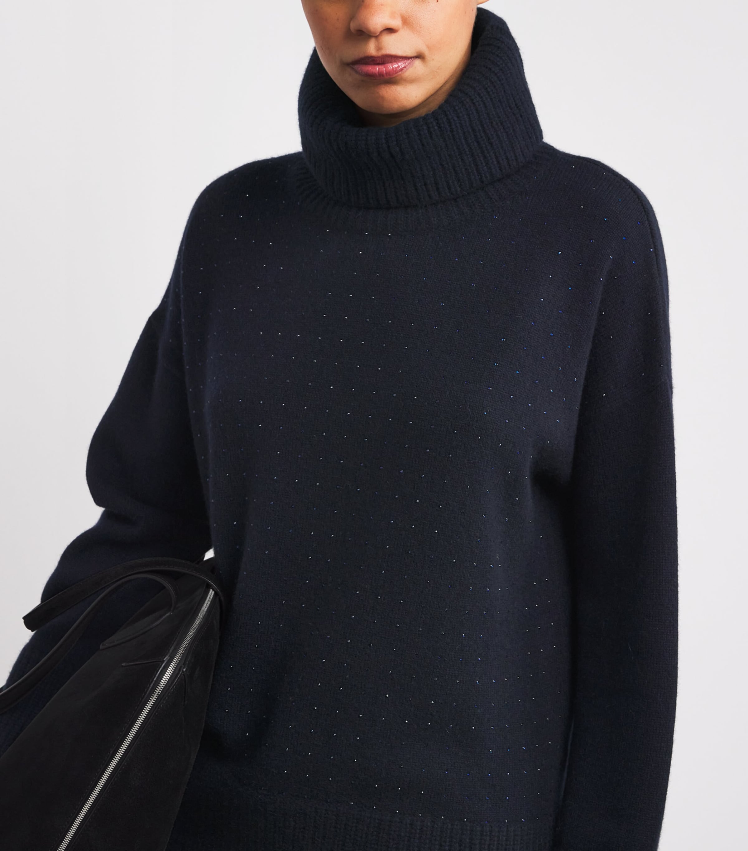 Cashmere Crystal-Embellished Rollneck Sweater MIDNIGHT/DARK I Image 6