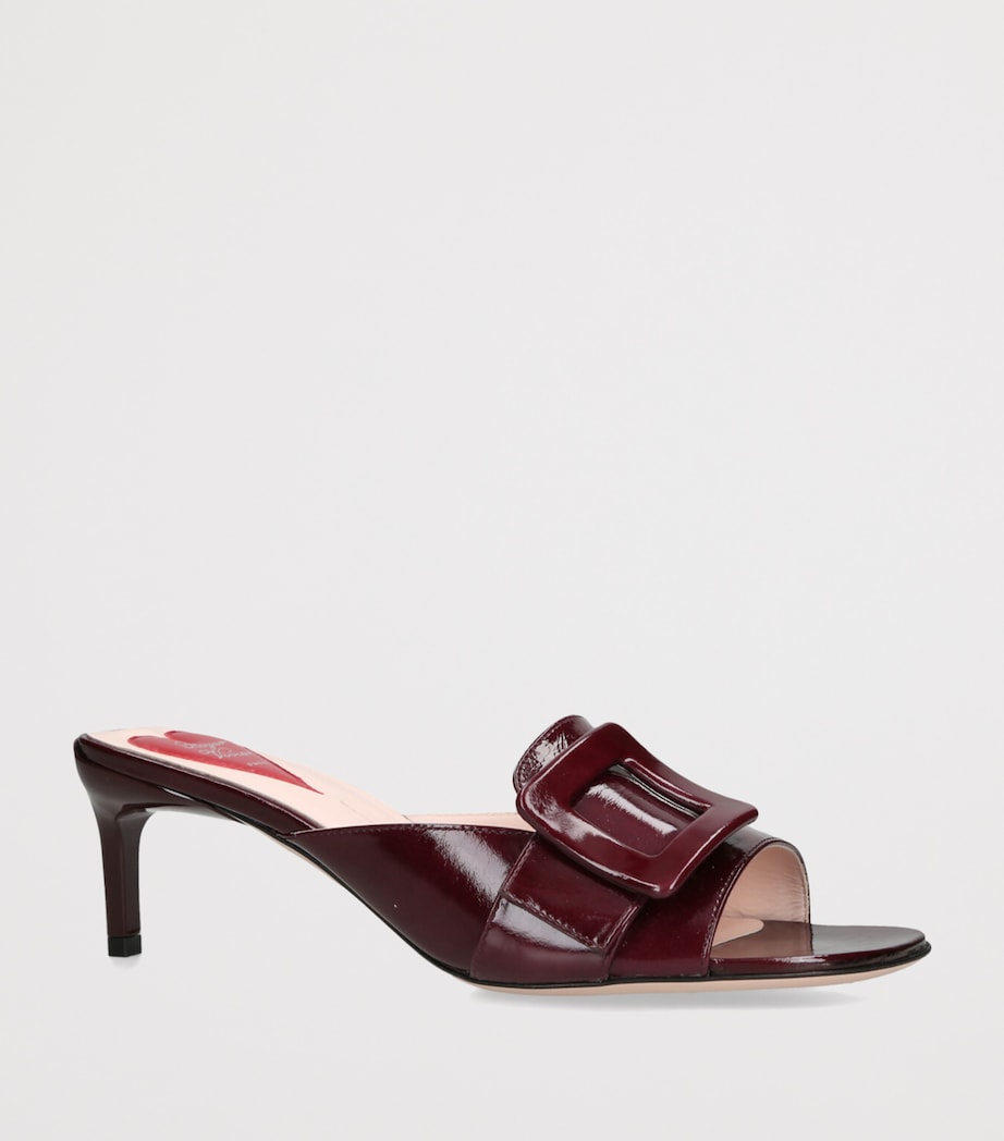 Patent Leather Viv’ Canard Mules 55 WINE Image 3