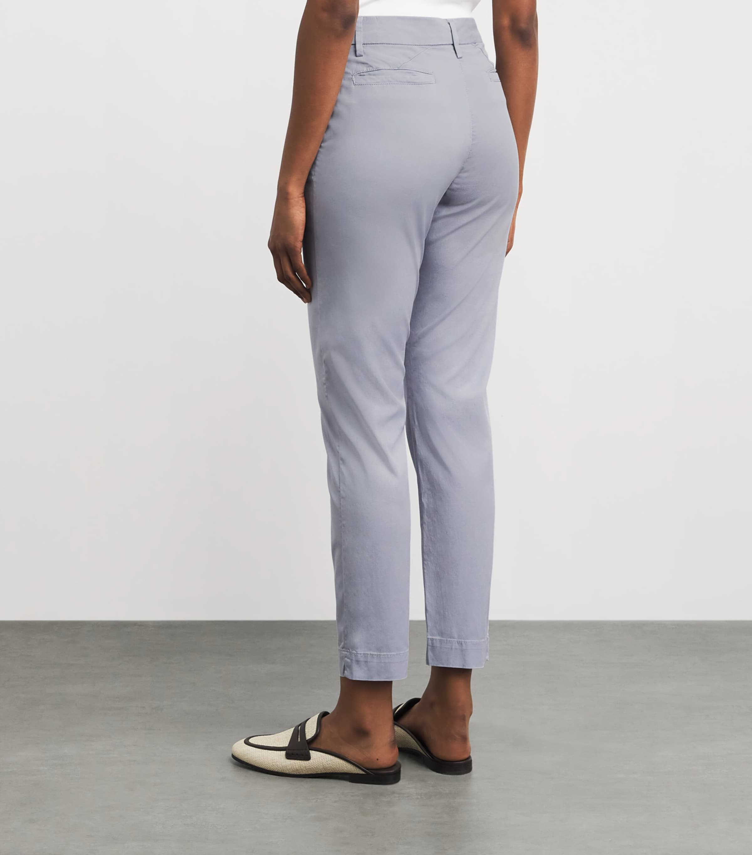 Eleventy Womens Twill New York Trousers Nuvola Image 5