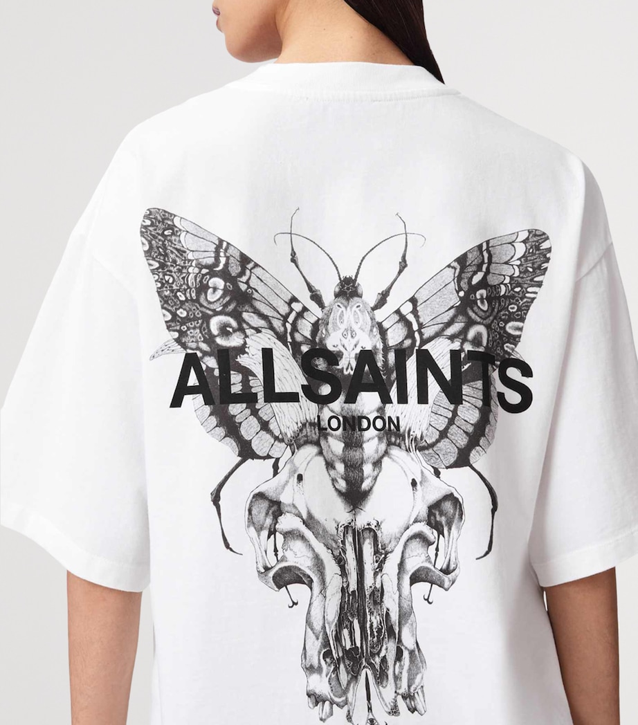 AllSaints Womens Organic Cotton Halis Amelie T-Shirt Optic White Image 5