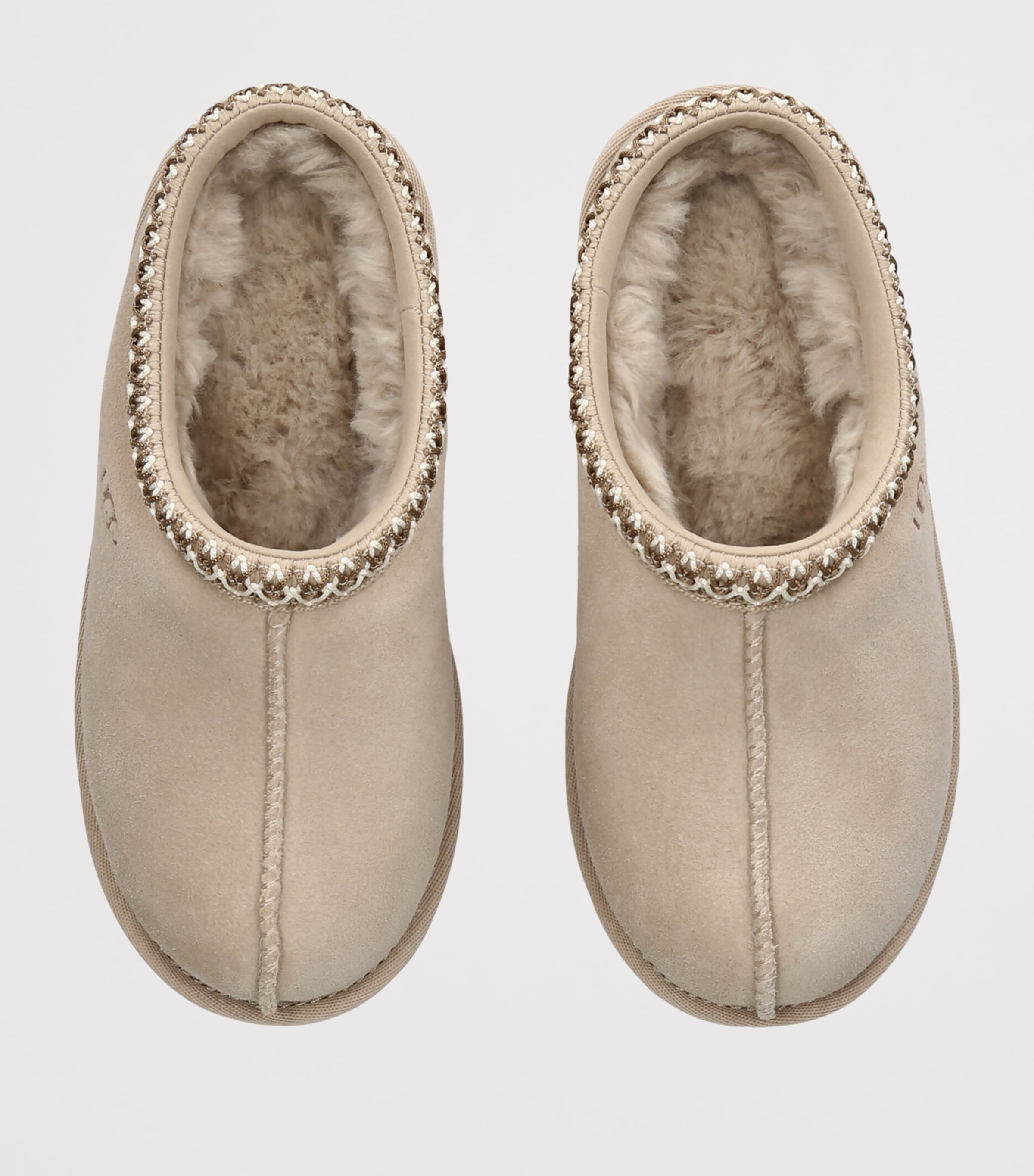 UGG Kids Suede Tasman II Slippers Beige Image 3