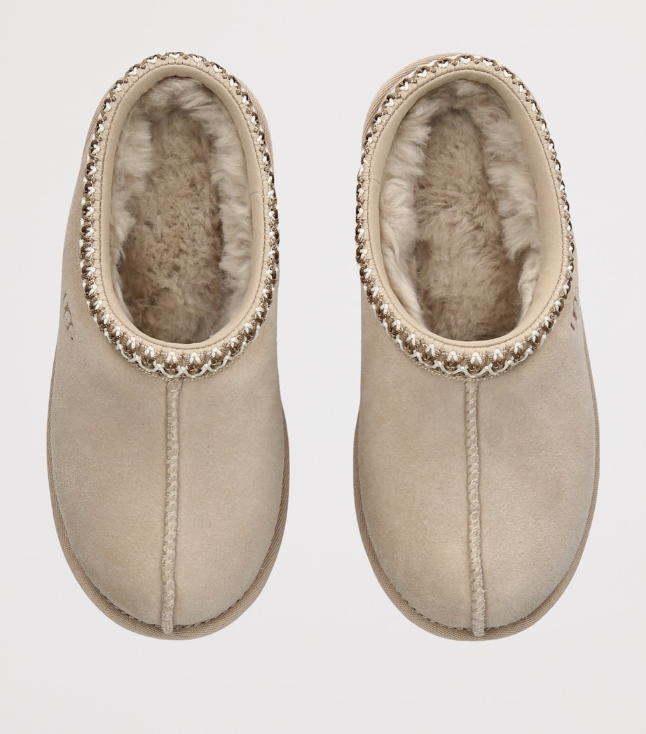 UGG Kids Suede Tasman II Slippers Beige Image 3