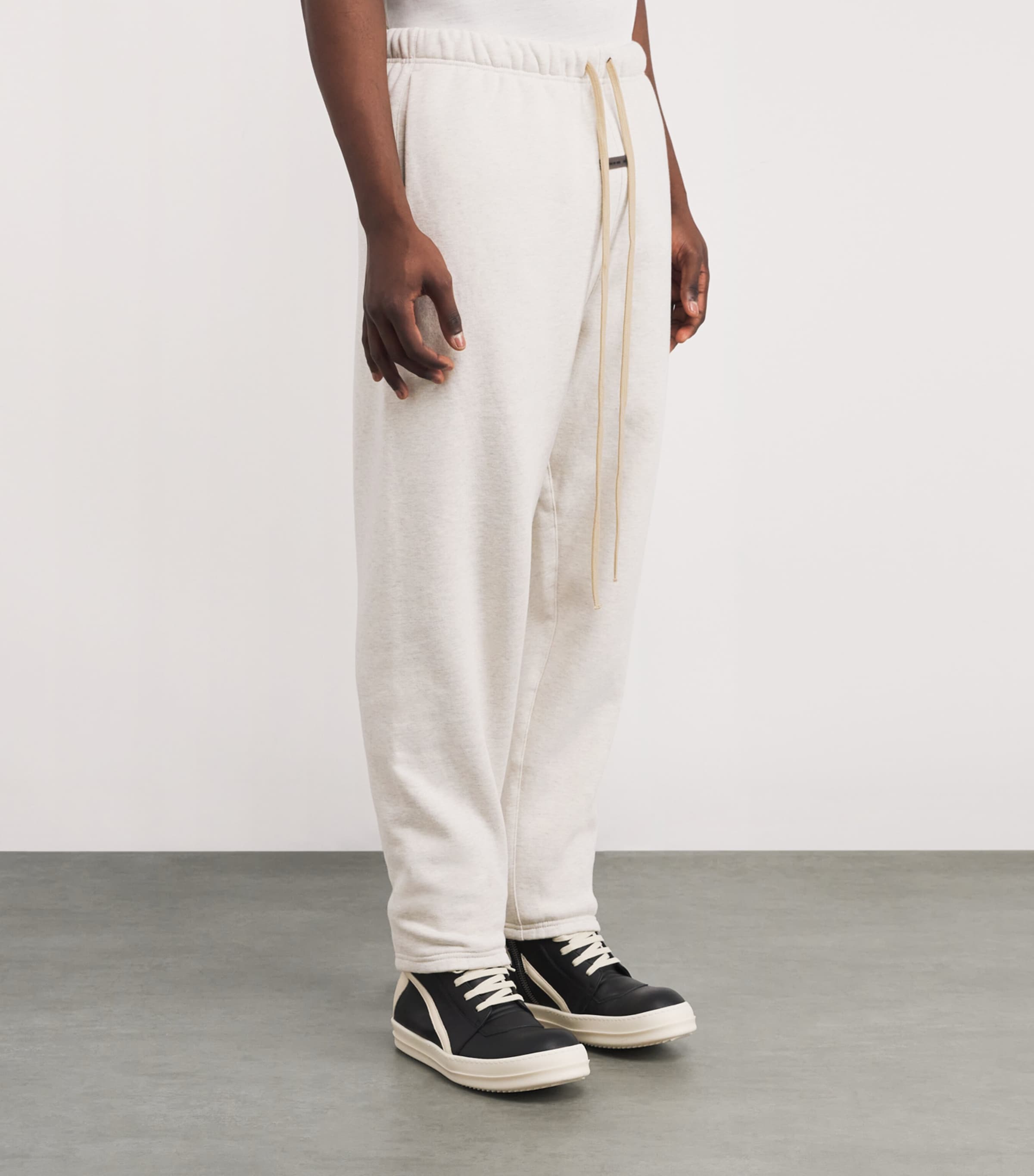 Cotton-Blend Sweatpants OATMEAL HEATHER Image 3