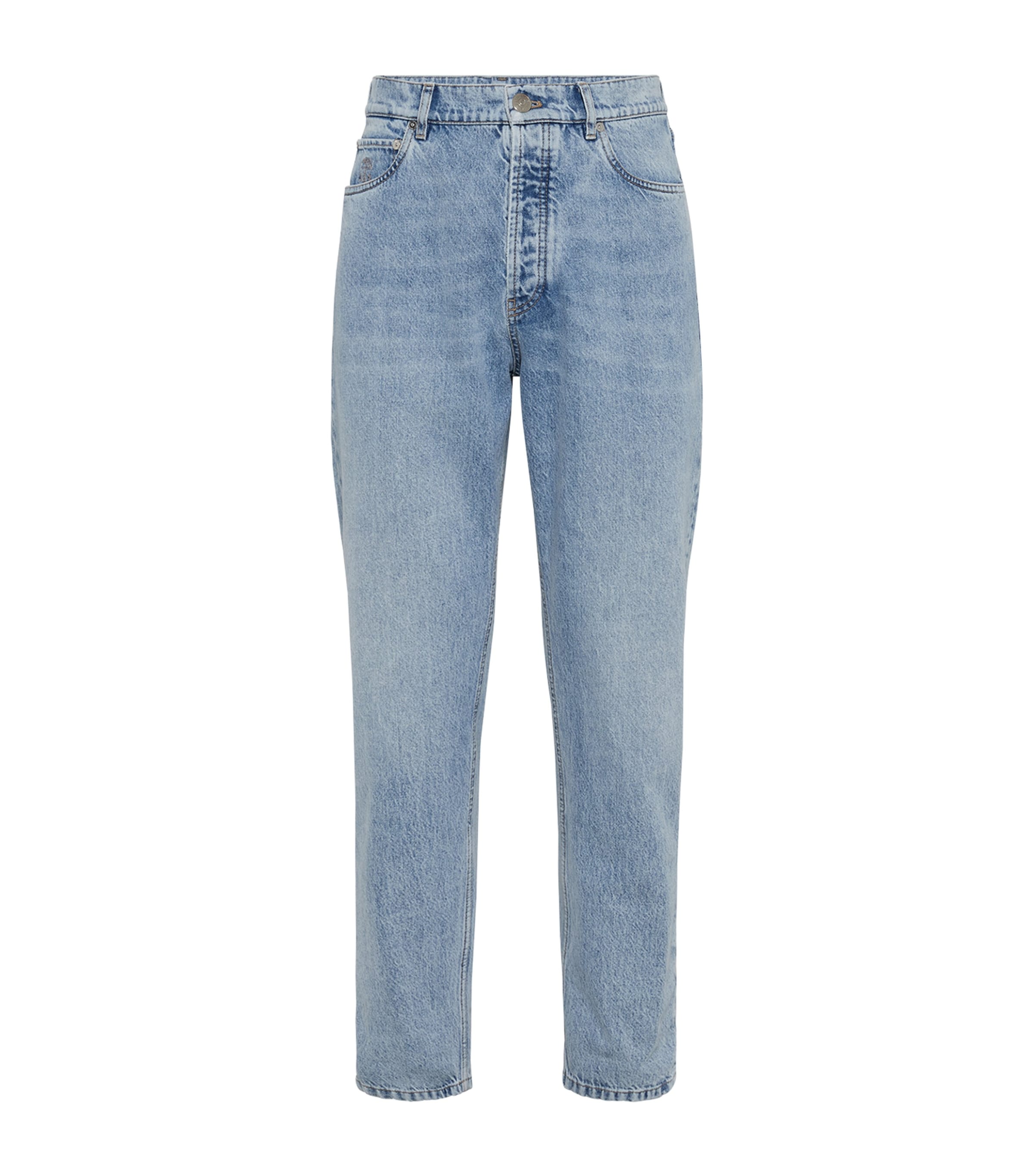 Brunello Cucinelli Mens Iconic Straight-Fit Jeans Image 1