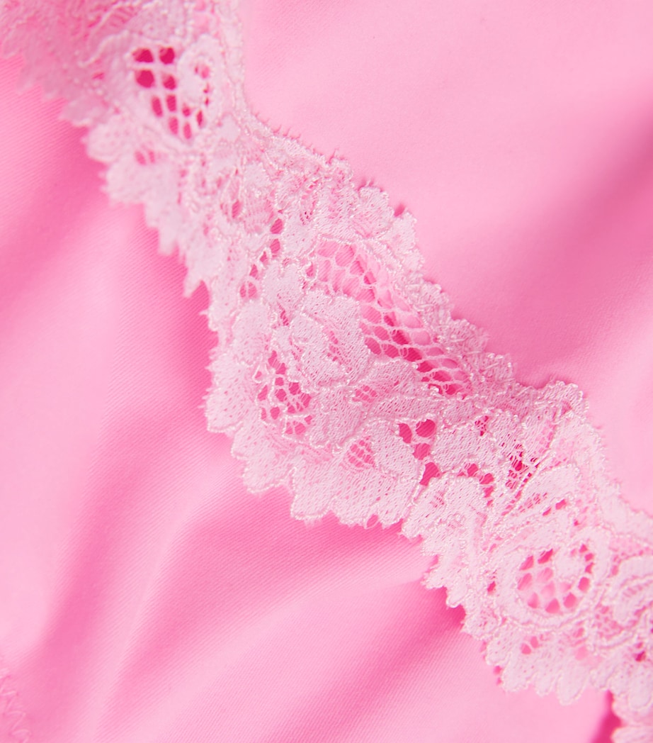 Lace-Trim Fits Everybody Bodysuit BUBBLEGUM TONAL Image 4