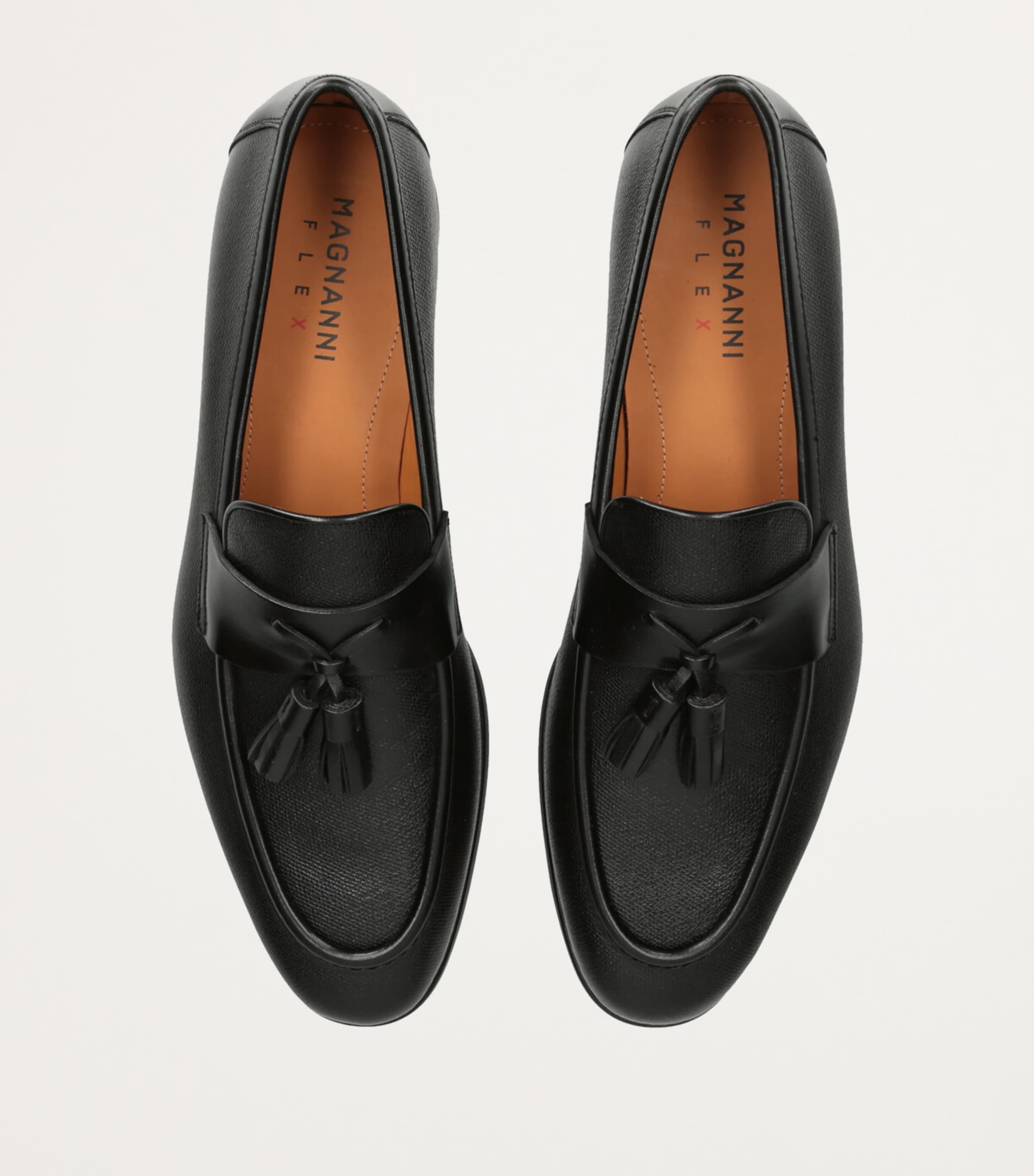 Magnanni Black Leather Aston Tassel Loafers | Harrods US