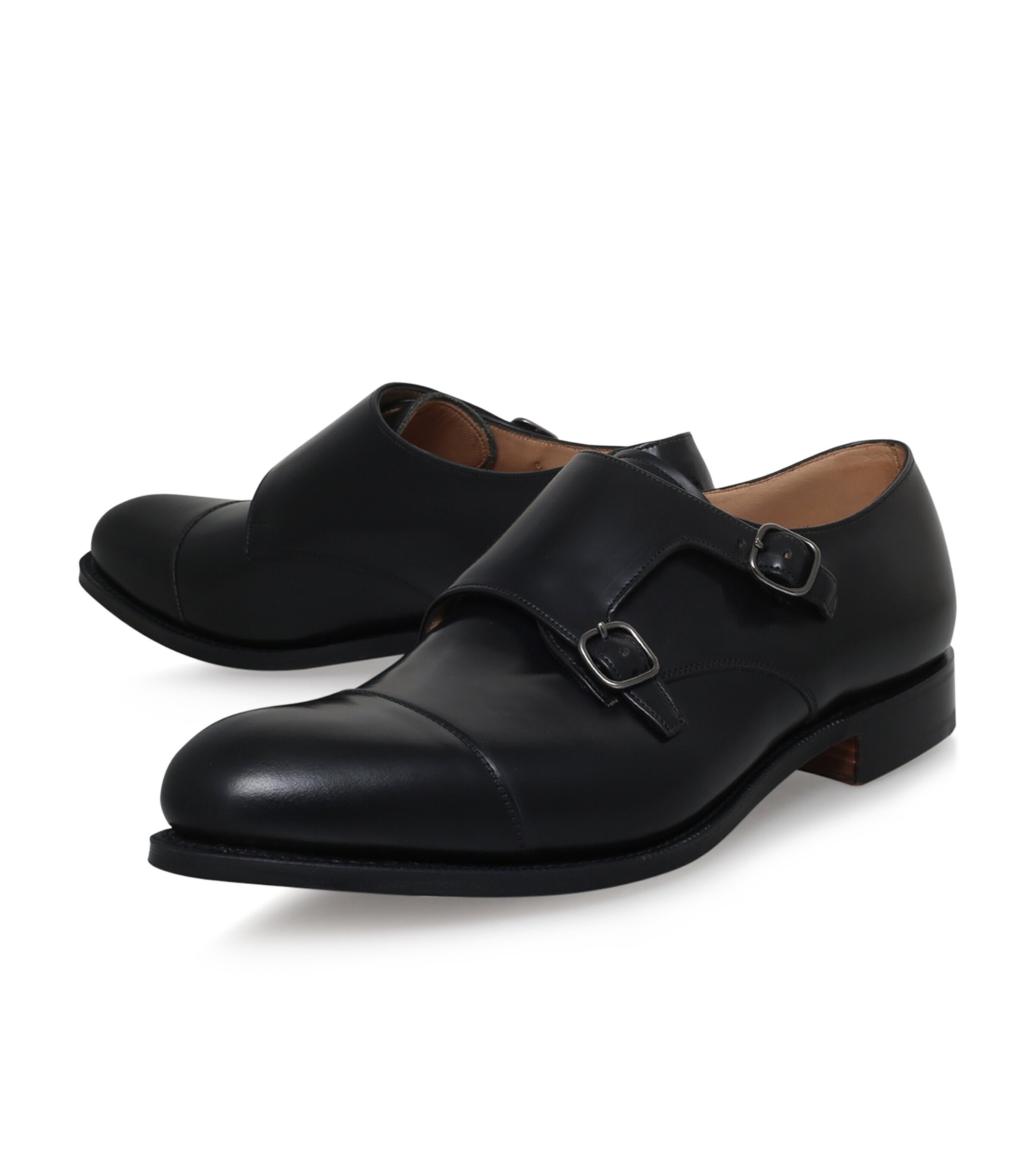 Double Monkstrap Brogues BLACK Image 2