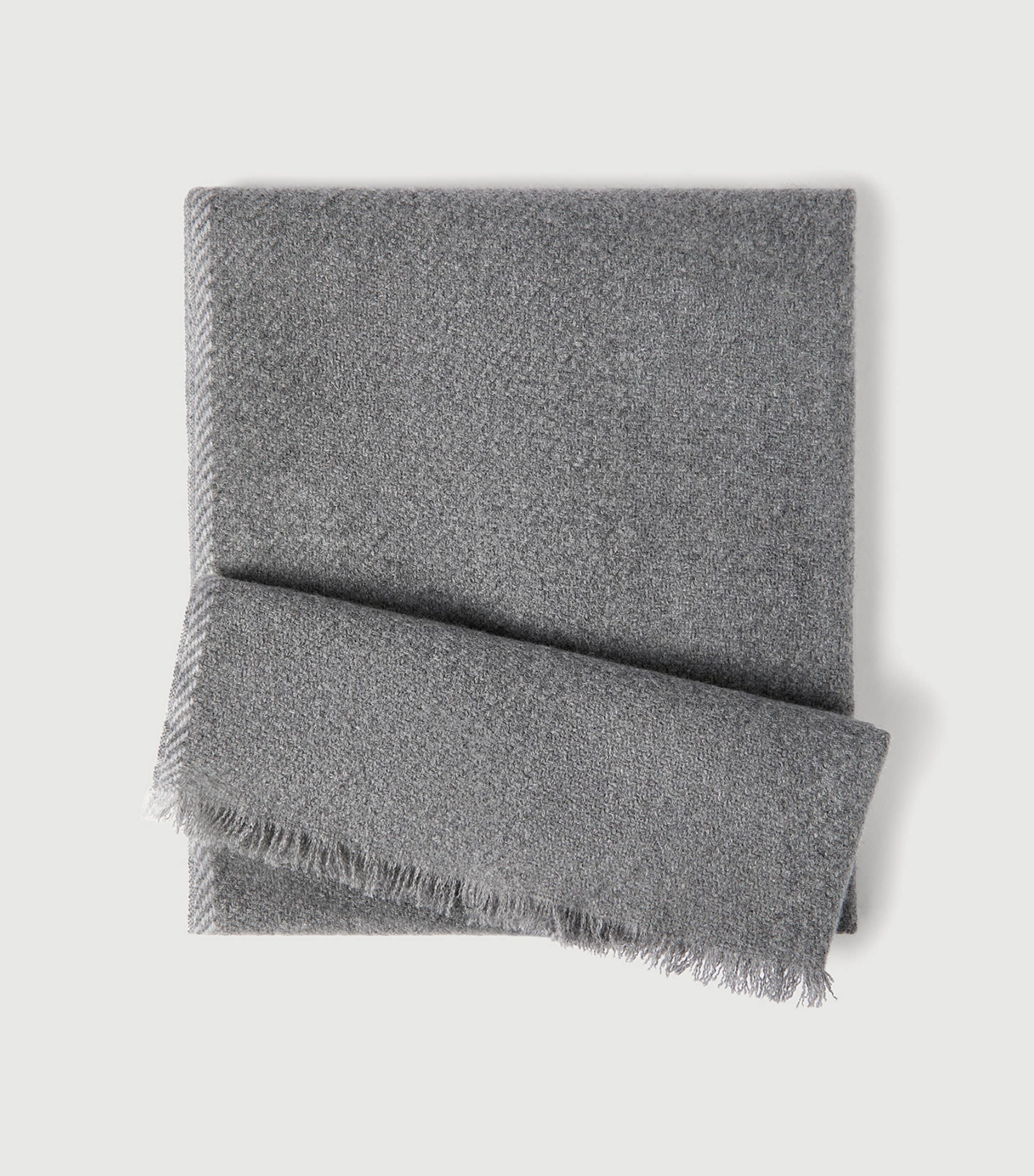 Brunello Cucinelli Mens Cashmere Twill Weave Scarf Image 3