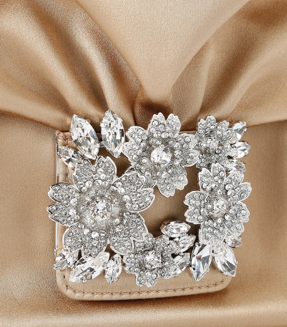 Mini Satin Efflorescence Clutch Bag BEIGE OTH Image 4