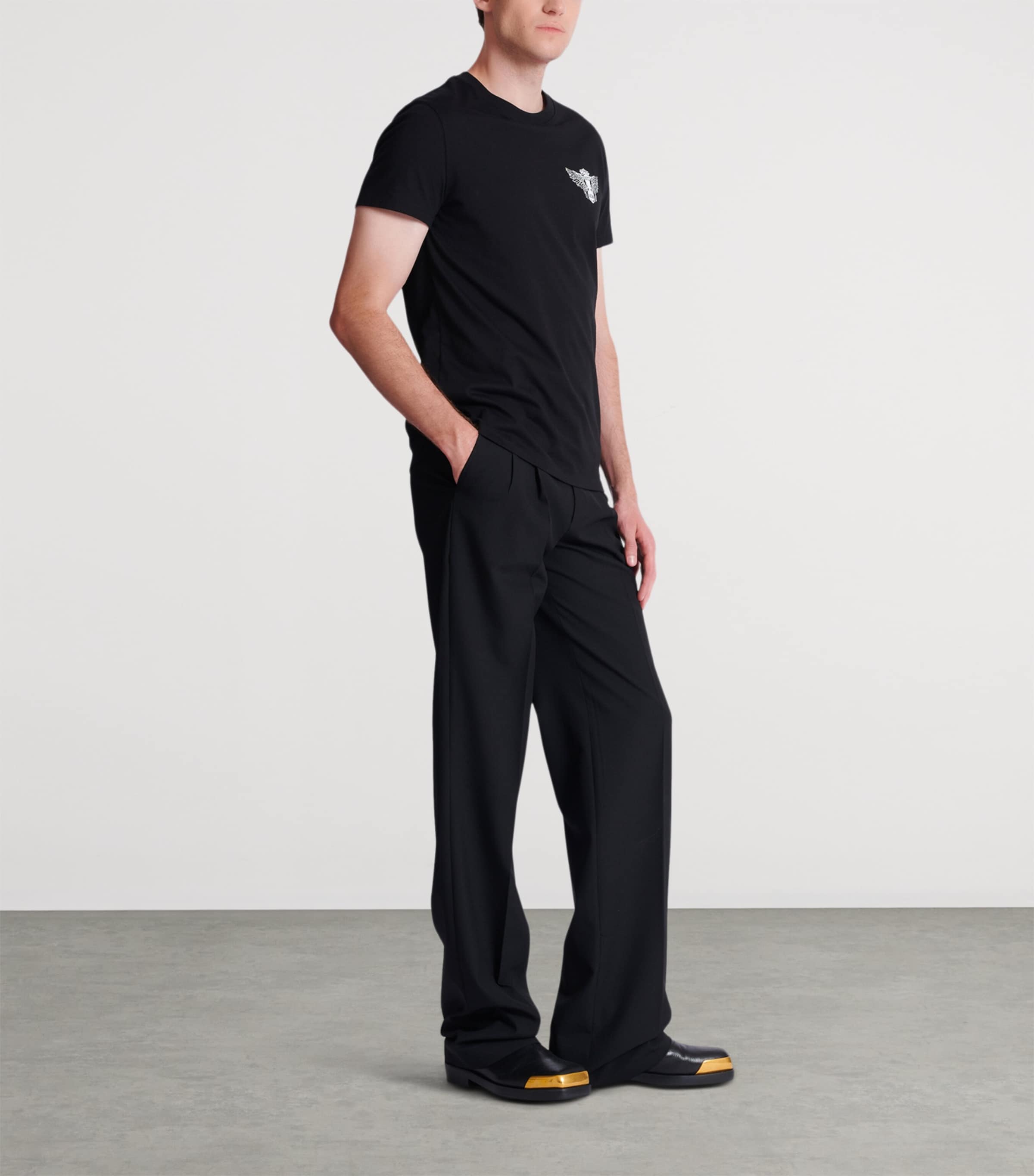 Cotton Logo T-Shirt EAB NOIR/BLANC Image 2