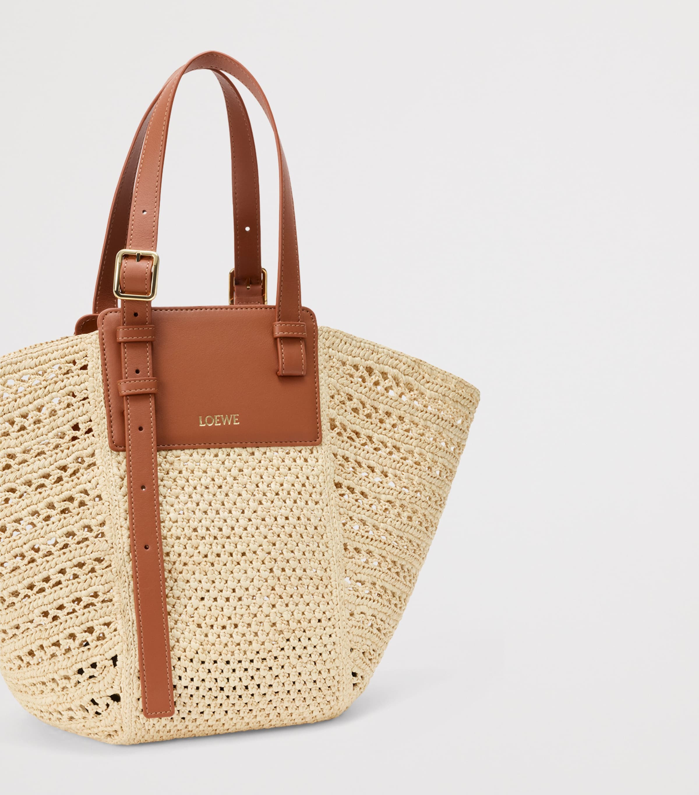 LOEWE x Paula's Ibiza Raffia Hammock Cabas Tote Bag Natural/tan Image 7