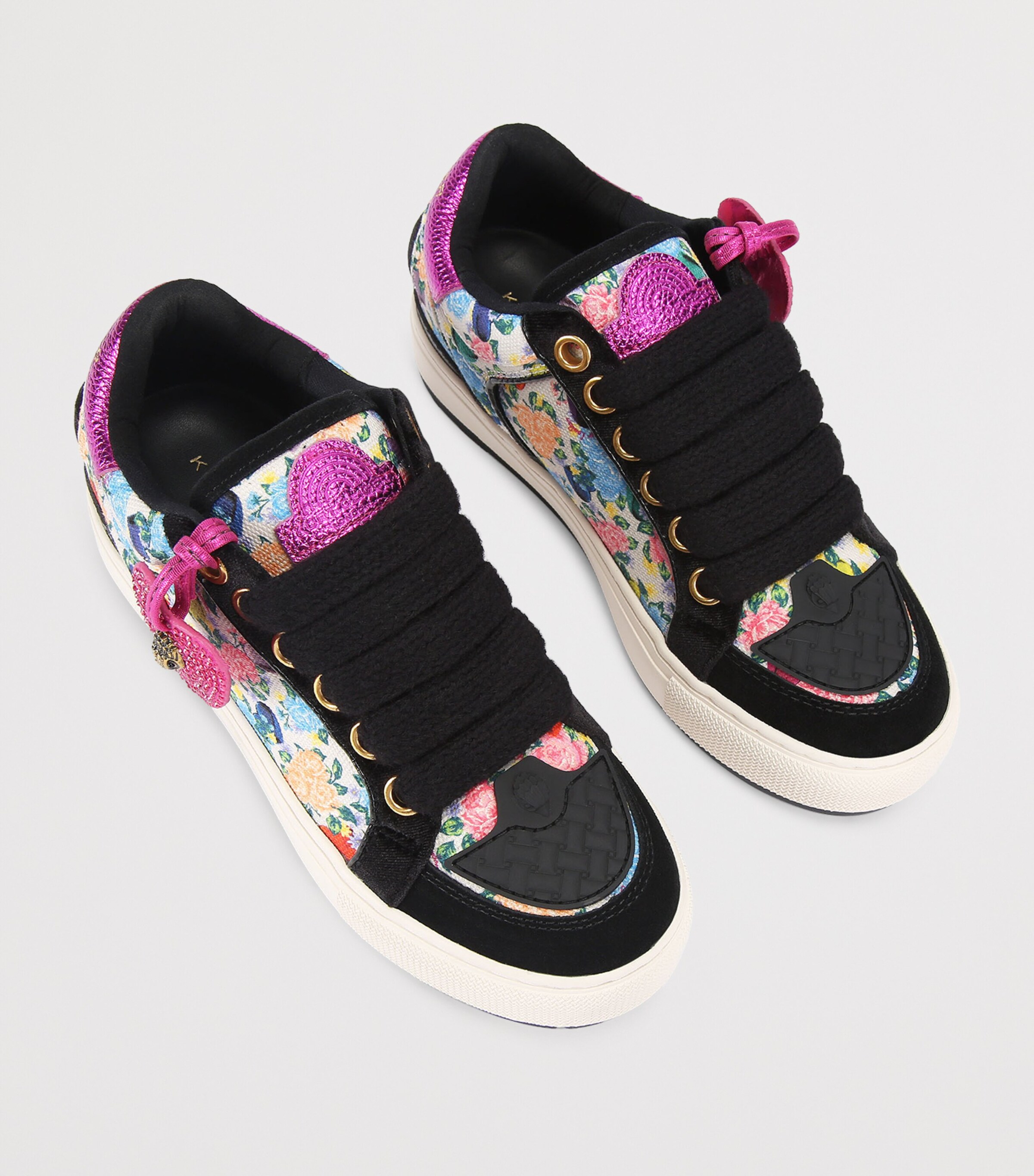 Floral Southbank Tag Sneakers BLACK/COMB Image 4