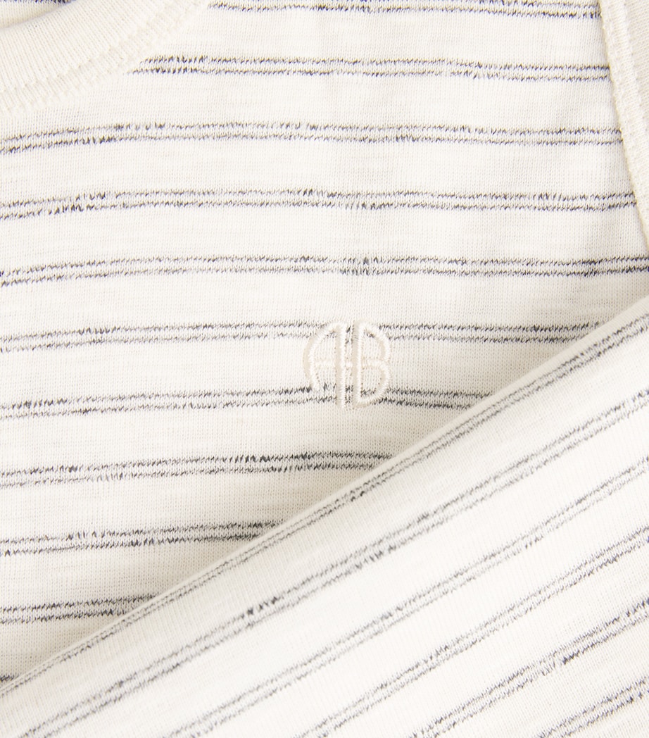 ANINE BING Womens Stripe Juliann Tank Top Image 6