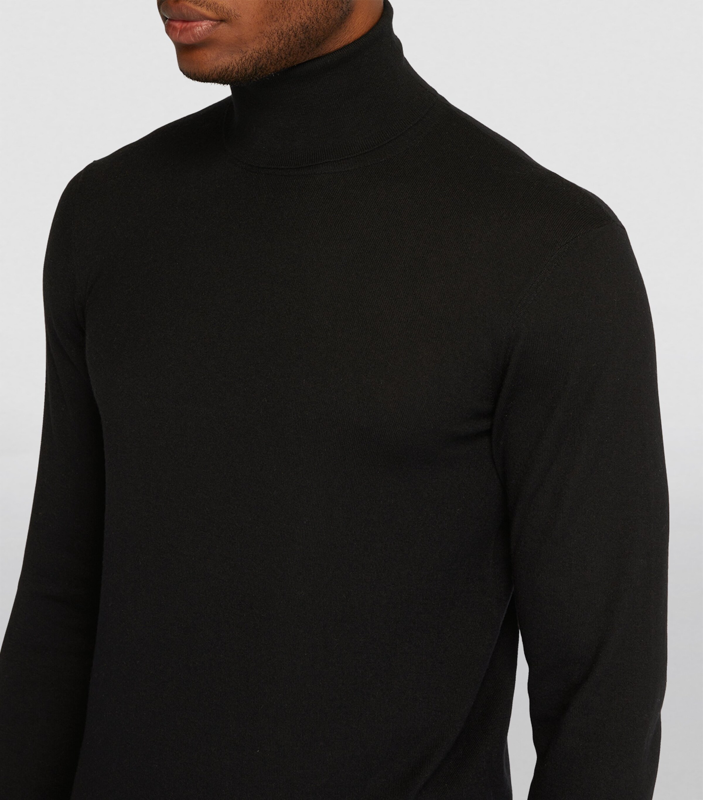 Cashmere Rollneck Sweater BLACK Image 6