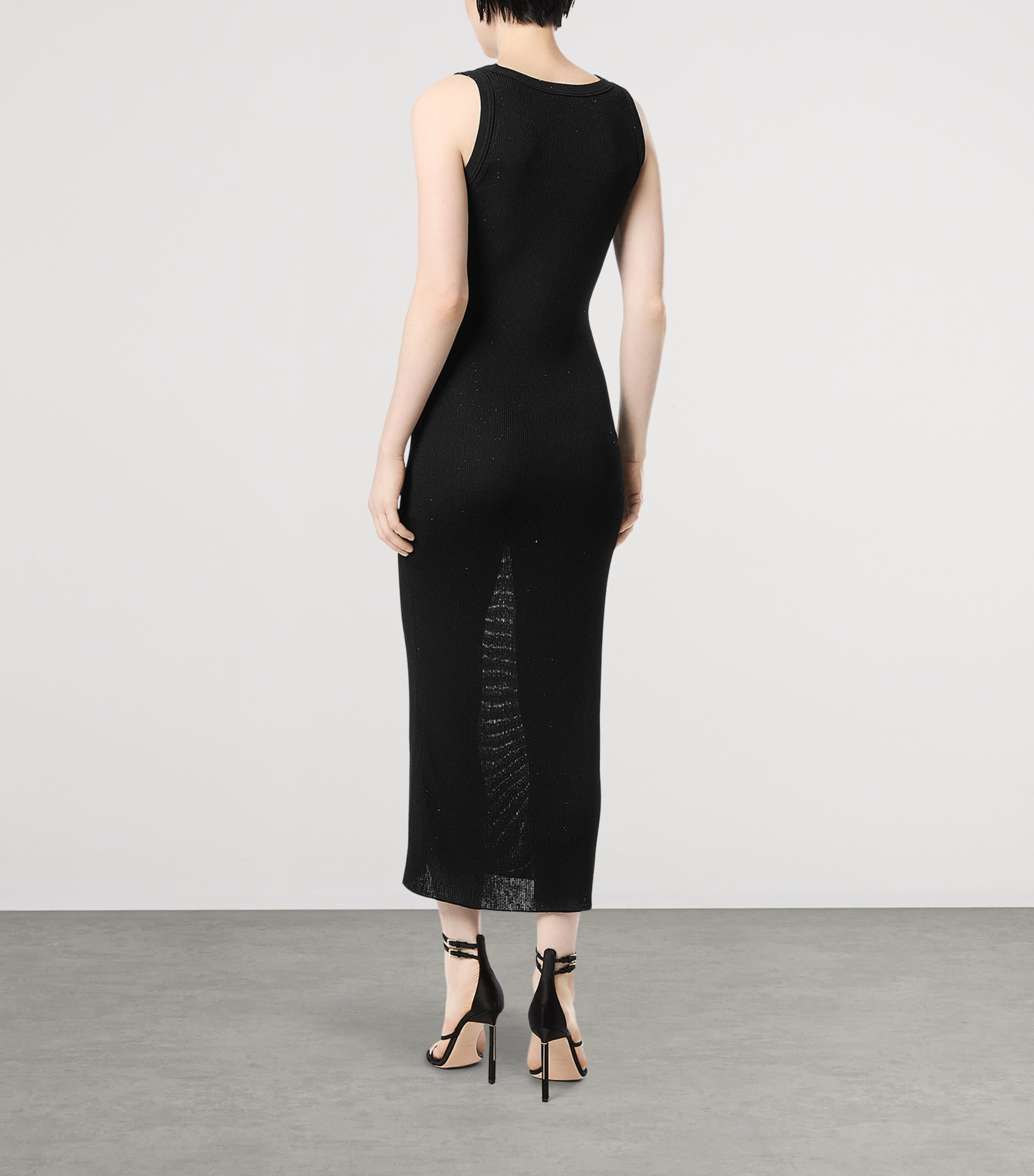 TOM FORD Womens Knit Scoop-Neck Midi Dress Naa Image 3