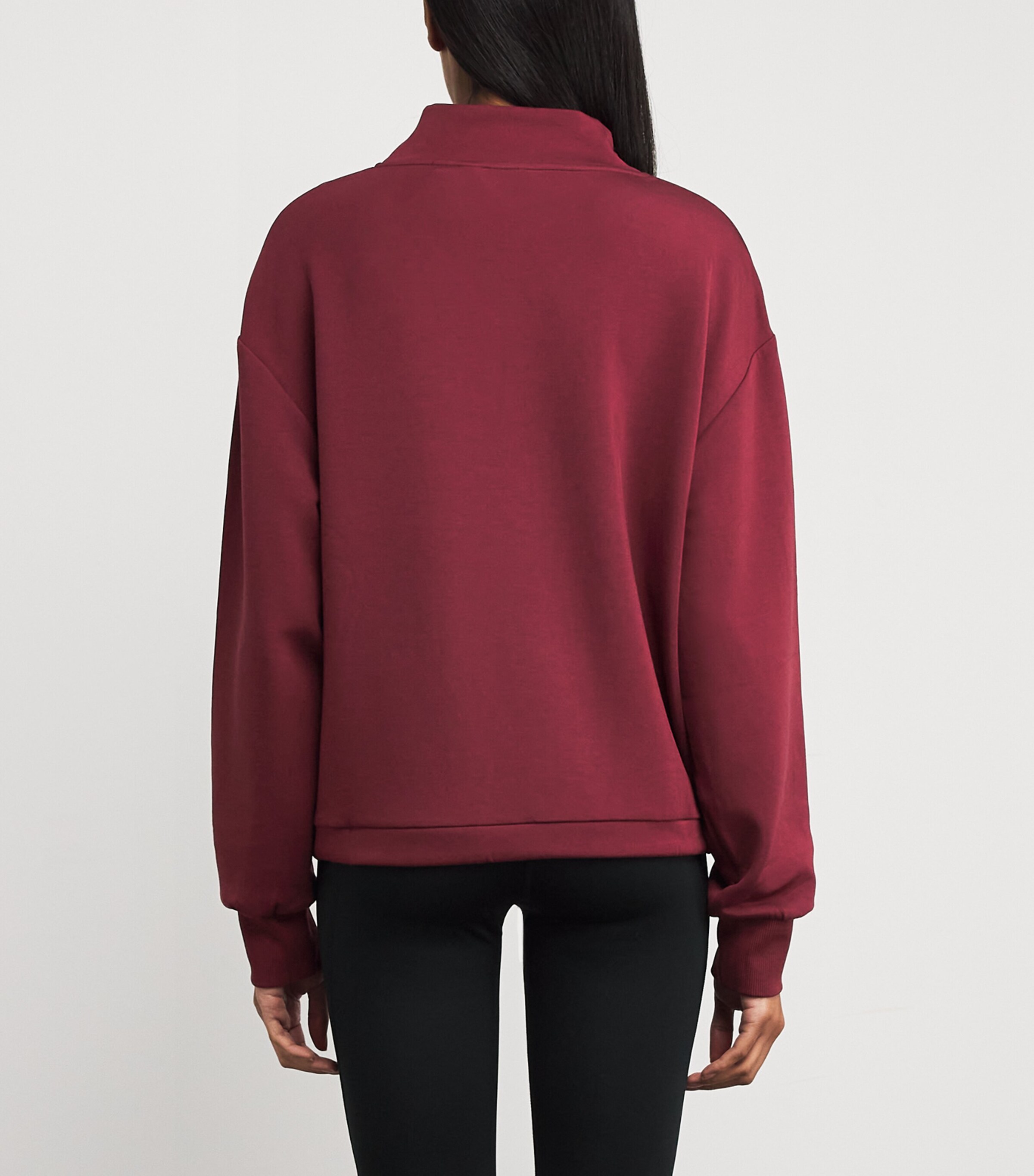 Cowl-Neck Betsy Sweatshirt NEW MAROON Image 4