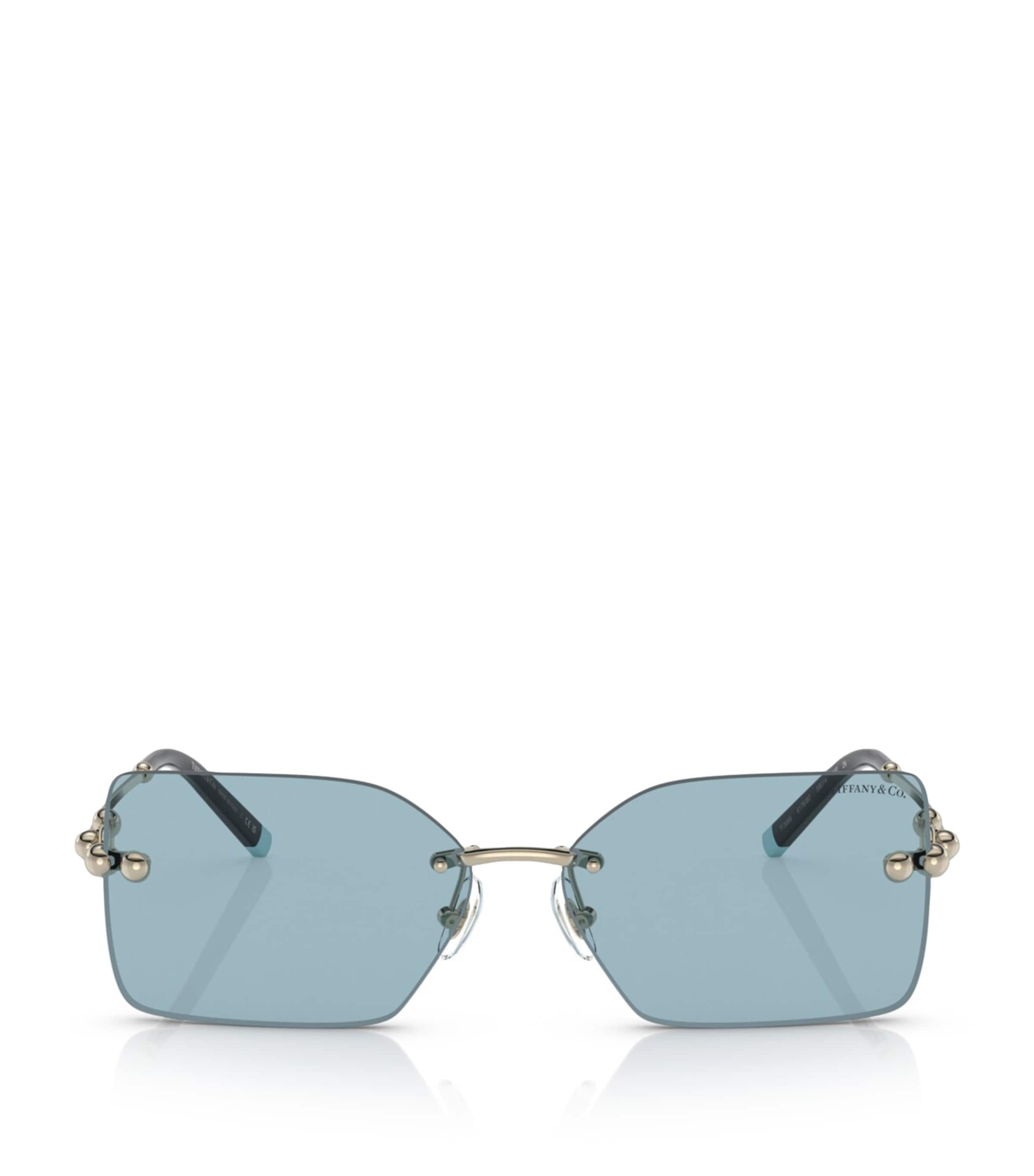 Tiffany & Co Tf3088 Hardware Micro Link Sunglasses In Gold