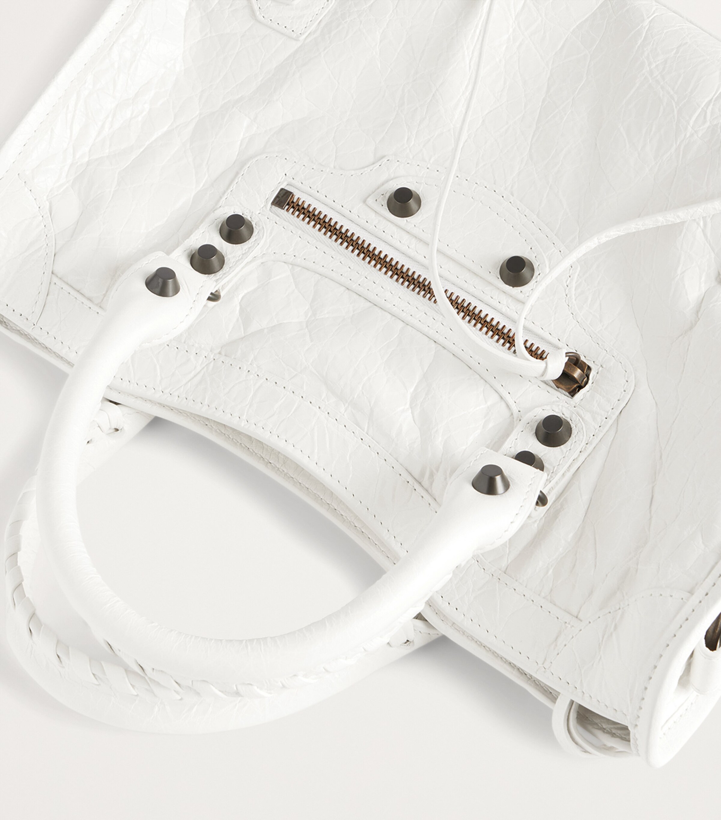 Balenciaga Small Lambskin Le City Top-Handle Bag Image 10