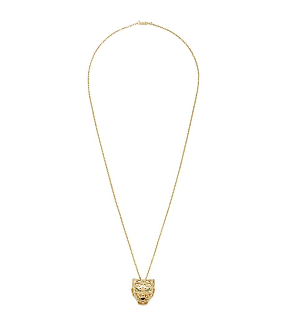 Yellow Gold, Tsavorite and Onyx Panthère de Cartier Necklace YELLOW GOLD Image 1