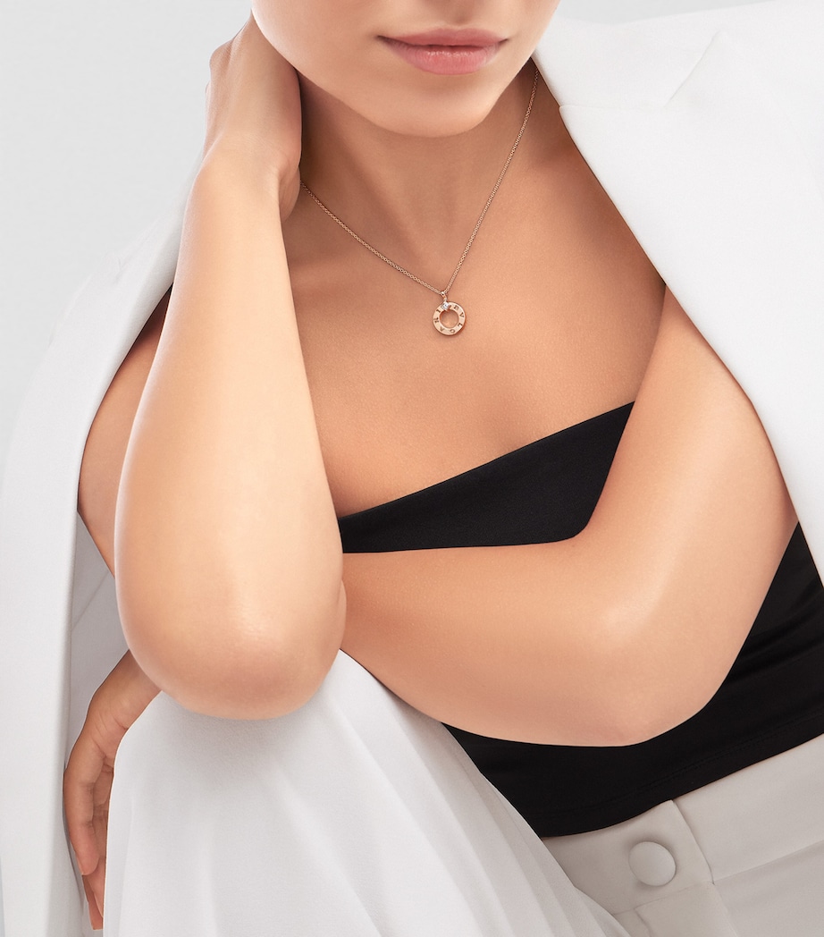 Rose Gold and Diamond BVLGARI BVLGARI Necklace ROSE GOLD Image 7