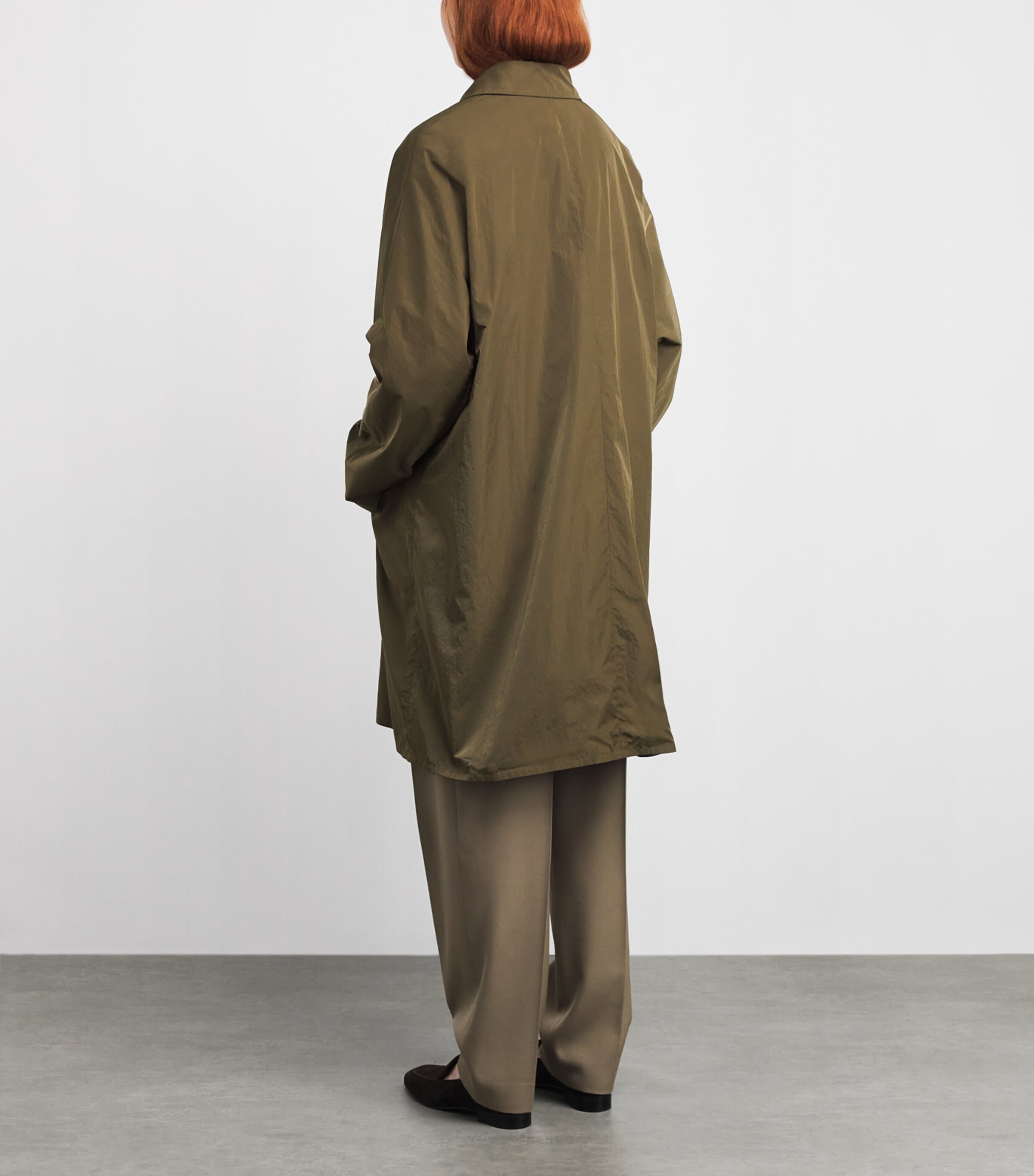 The Row Womens Felixa Coat Military Beige Image 3