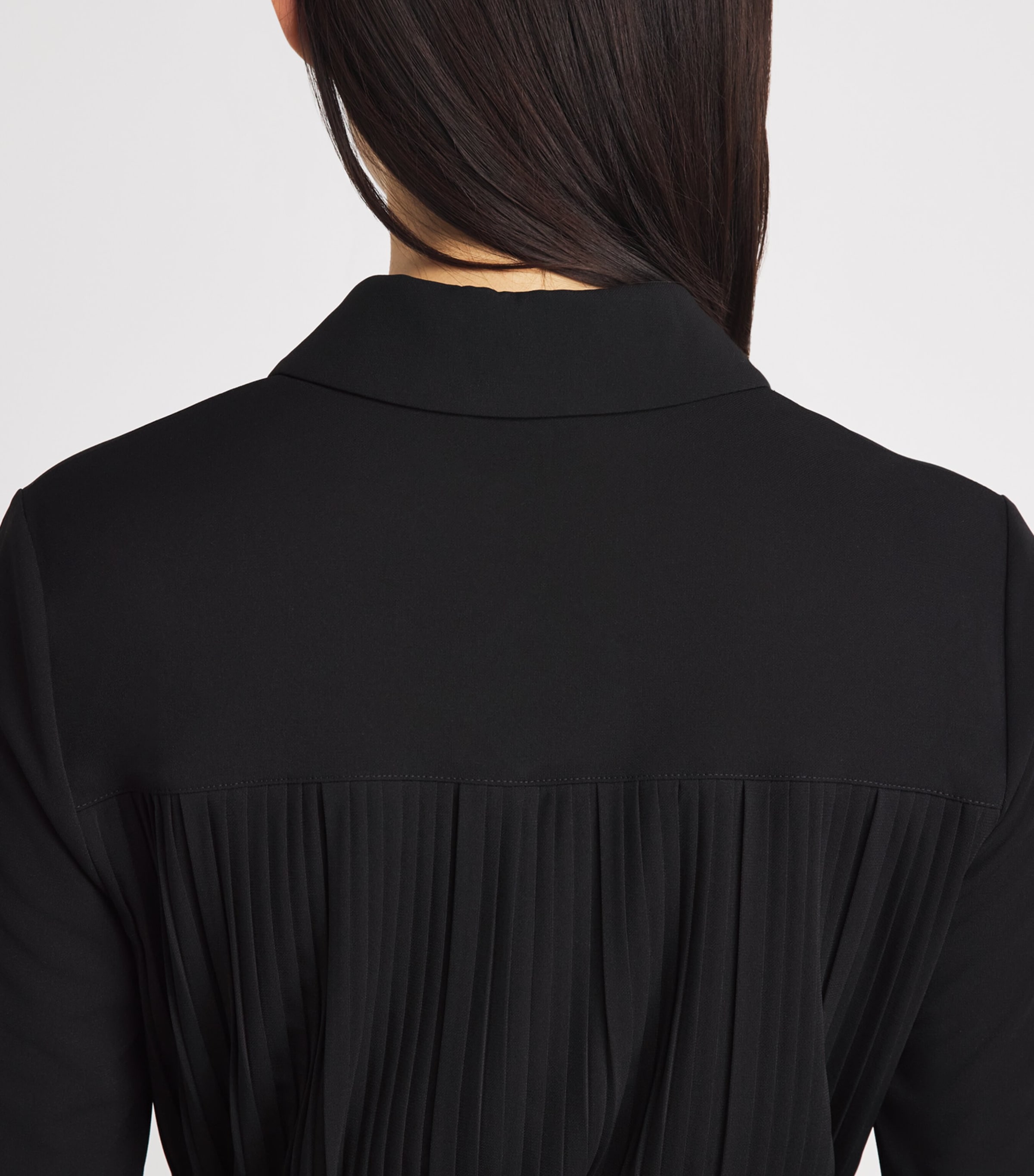 MM Womens Jersey Midi Shirt Dress Black Image 5