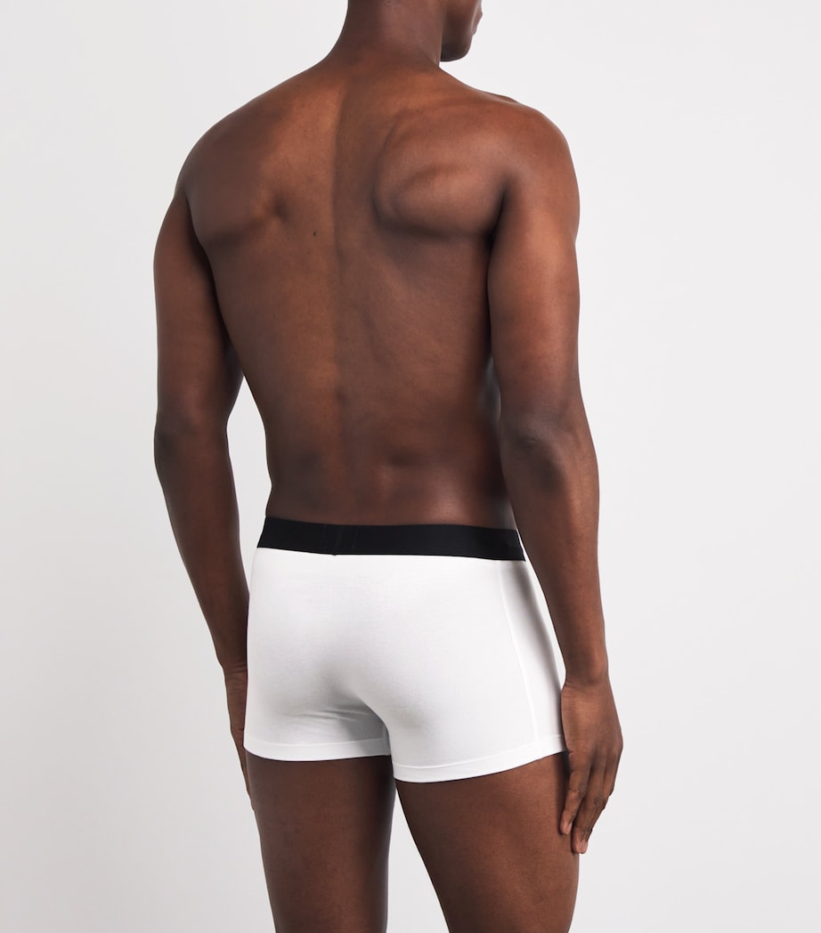 Organic Cotton-Blend Boxers (Pack of 3) 100-WHITE Image 3