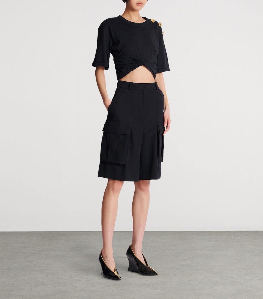 Wool Bermuda Shorts 0PA NOIR Image 5