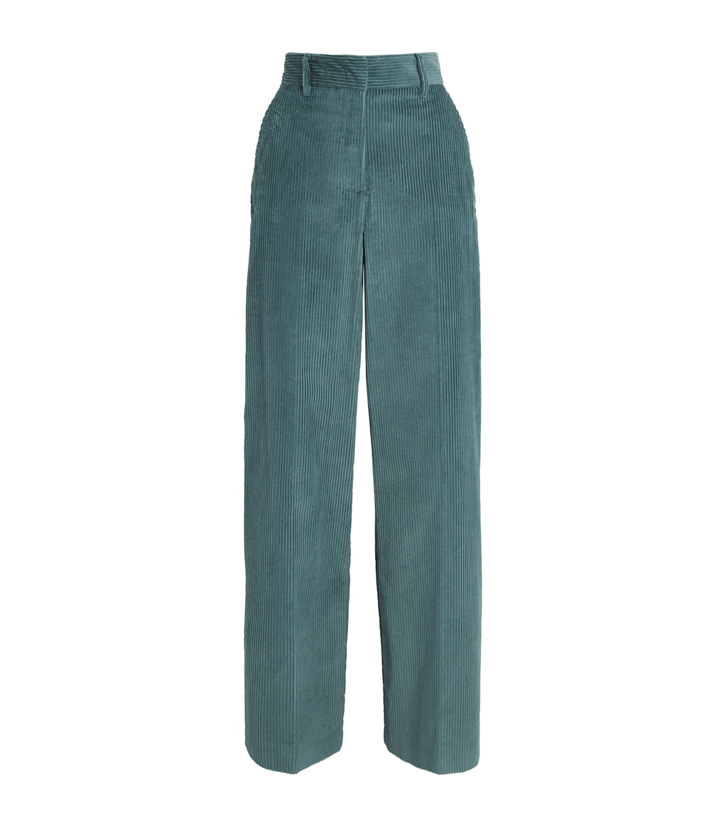 Weekend Max Mara Corduroy Straight Trousers | Women Clothing | Trousers | Tailored Trousers | Workwear | Designers | Weekend Max Mara