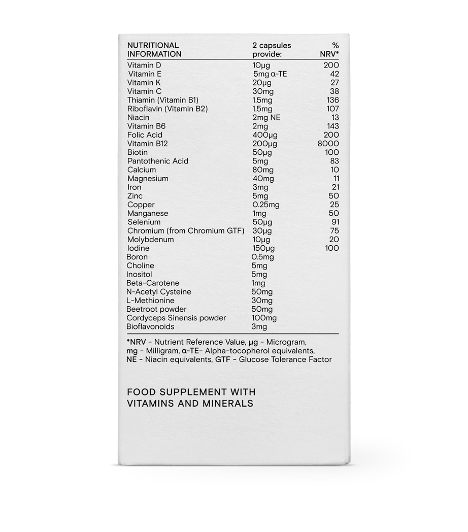 Wild Nutrition Bespoke Woman Food-Grown Fertility (60 Capsules) Image 2