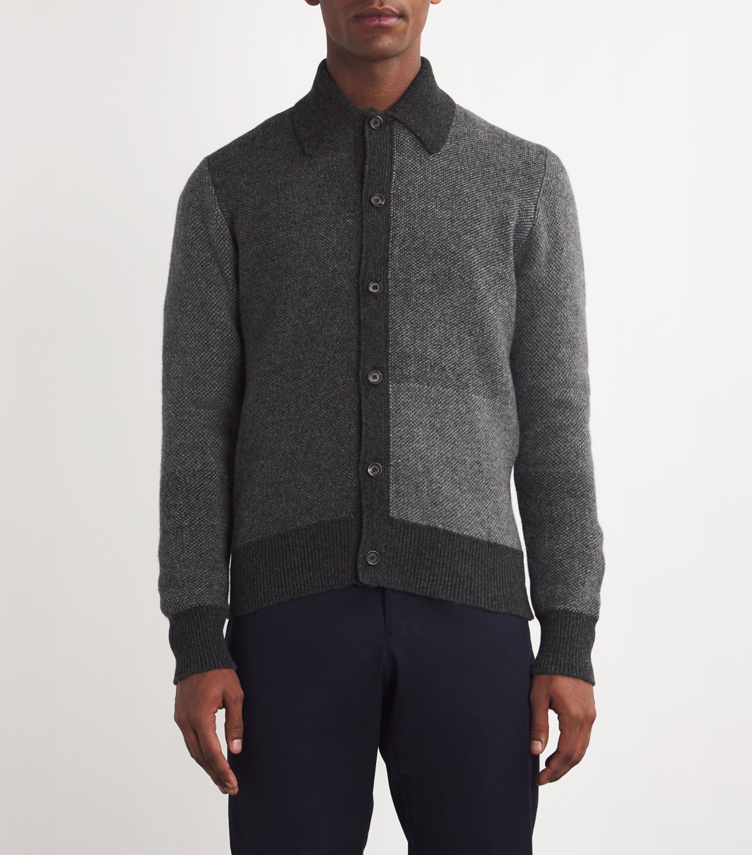 Wool Britten Cardigan GREY Image 3