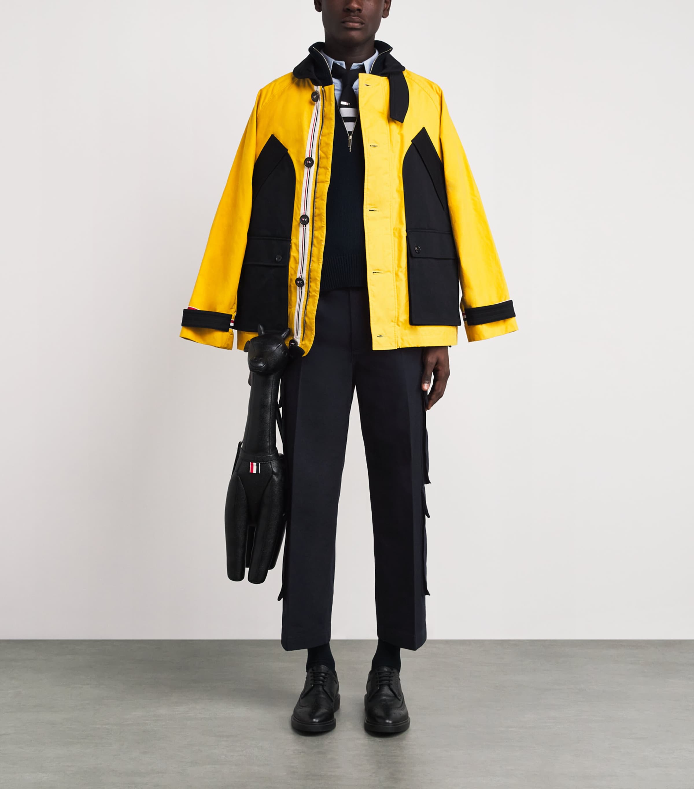 Cotton Cargo Trousers NAVY Image 2