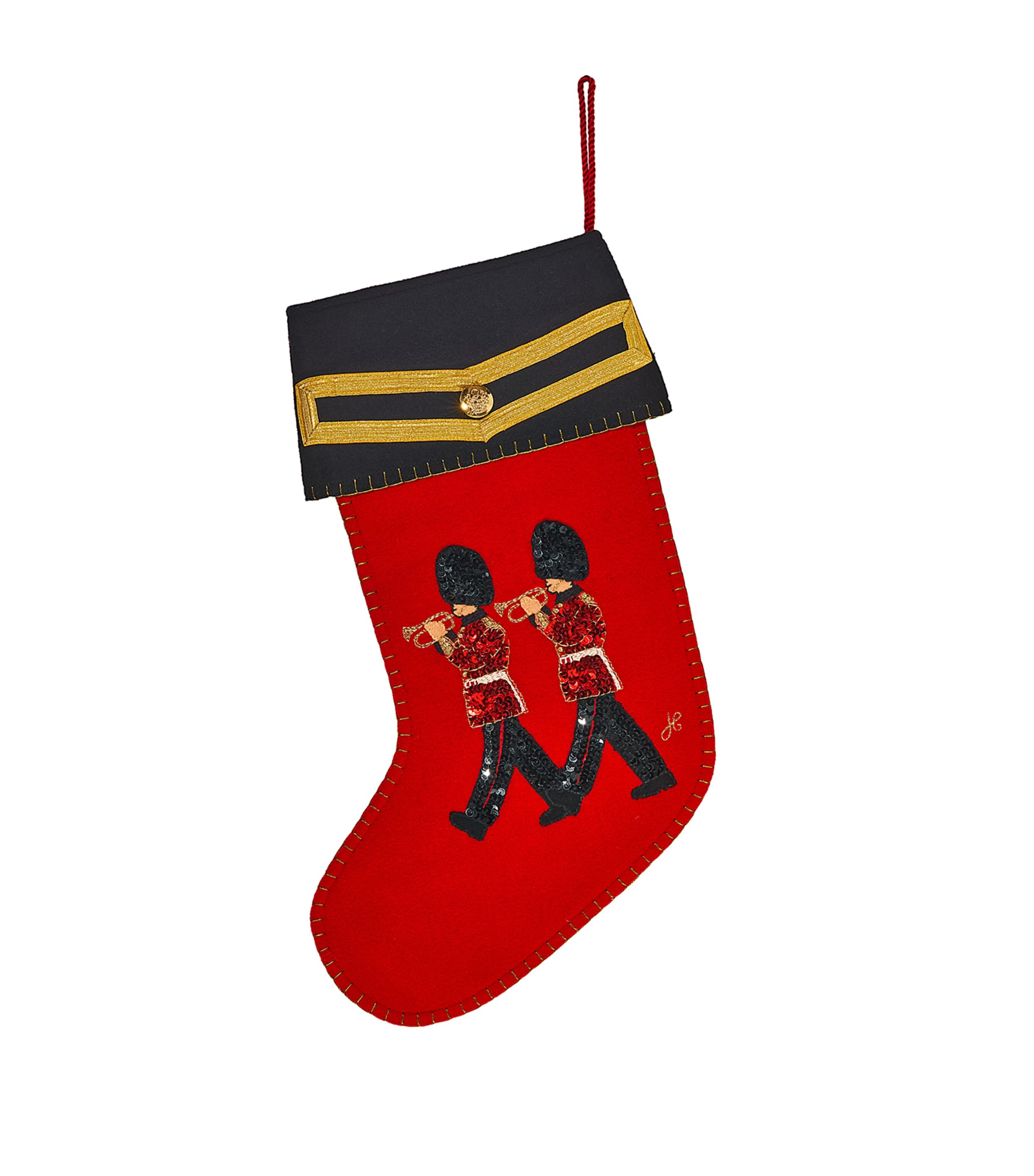 Jan Constantine Trumpeter Guards Christmas Stocking Red / Black Image 1