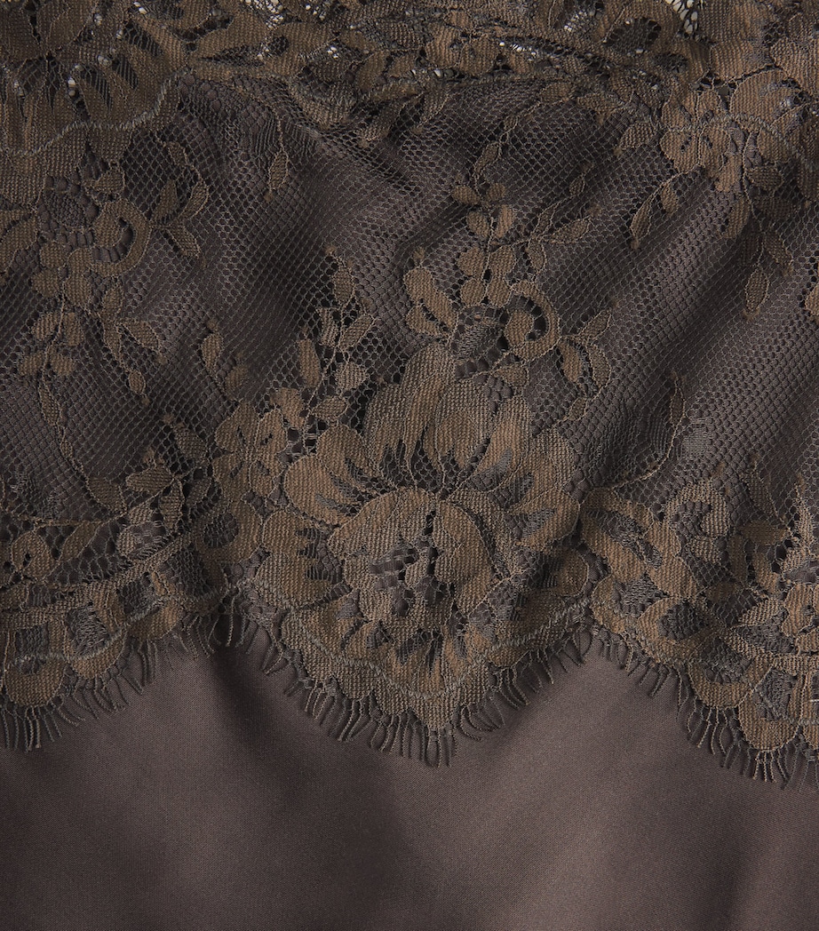 Herskind Womens Lace-Detail Linnea Cami Top Java Brown Image 6