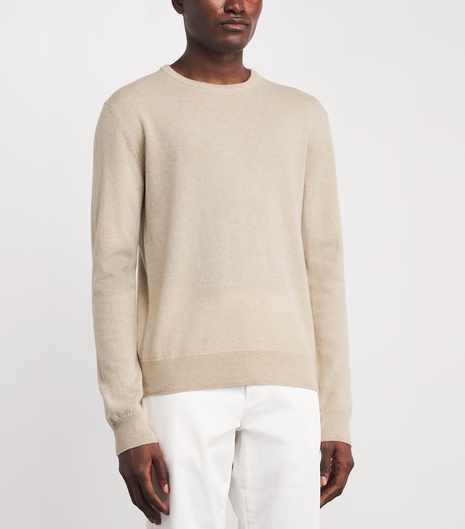 Cashmere Crew-Neck Sweater CHAMPAGNE Image 3